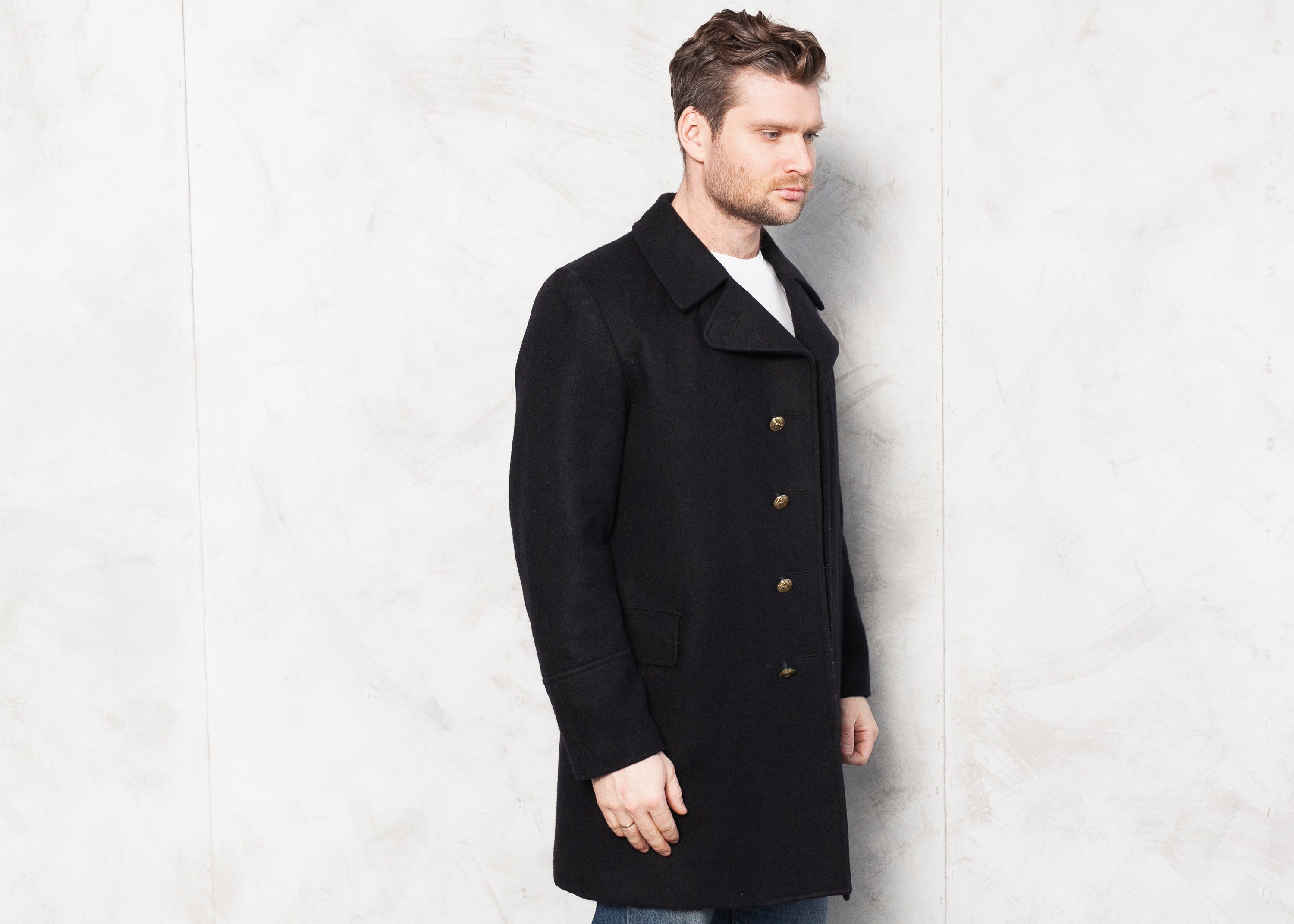 sailor wool coat