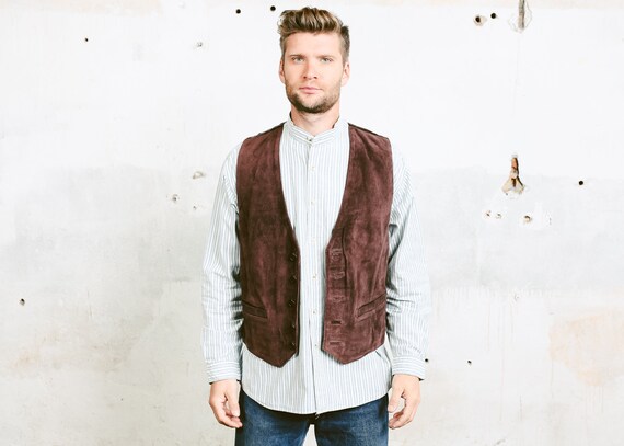 vintage suede vest