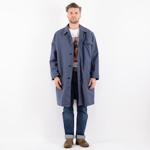 70s Men&#39;s Workers Coat, Men Size XL Chore Jacket, Vintage Workwear, Industrial Wear, Blue Collar Style, Chore Jacket, Retro Denim, Menswear