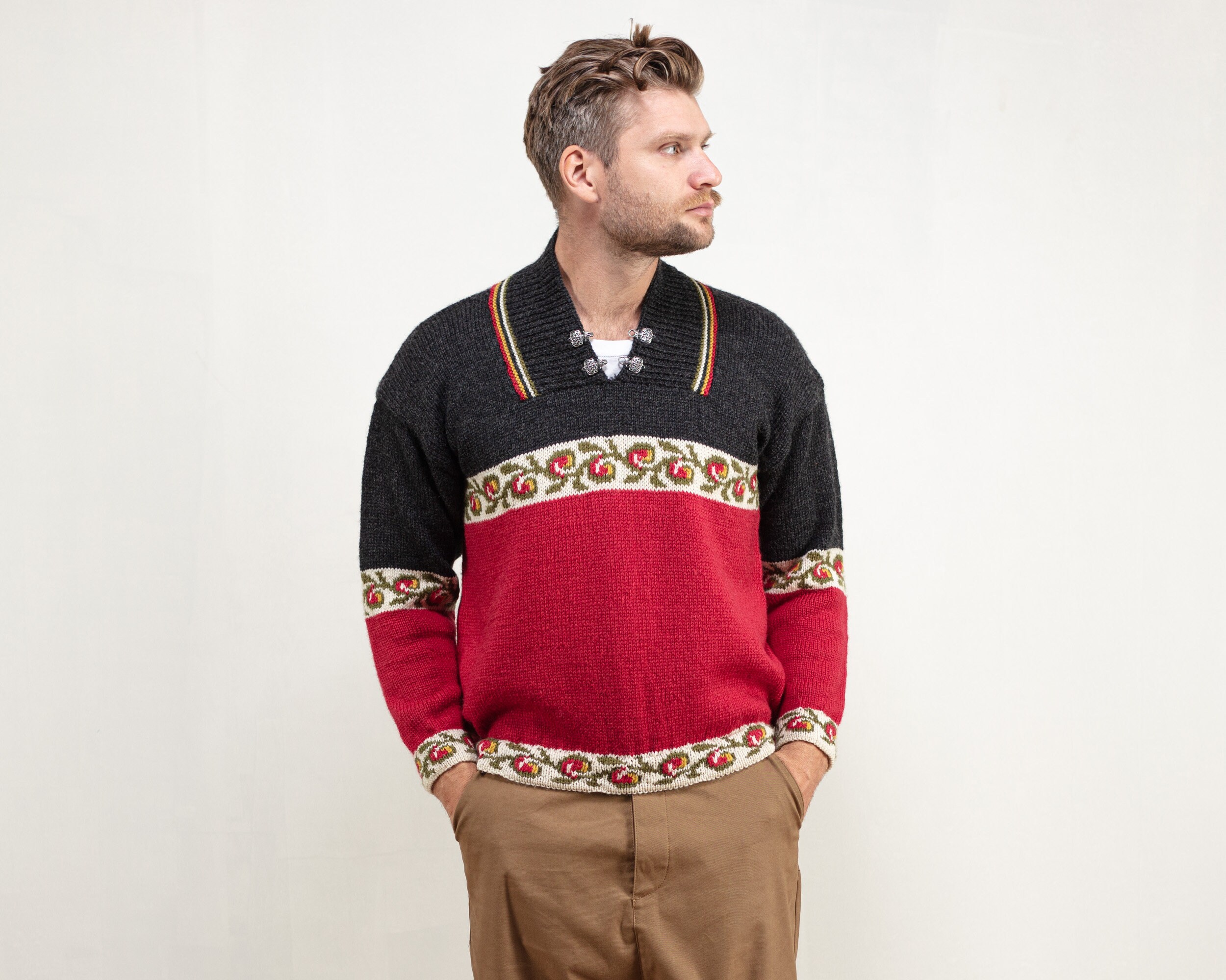 mens vintage pullover