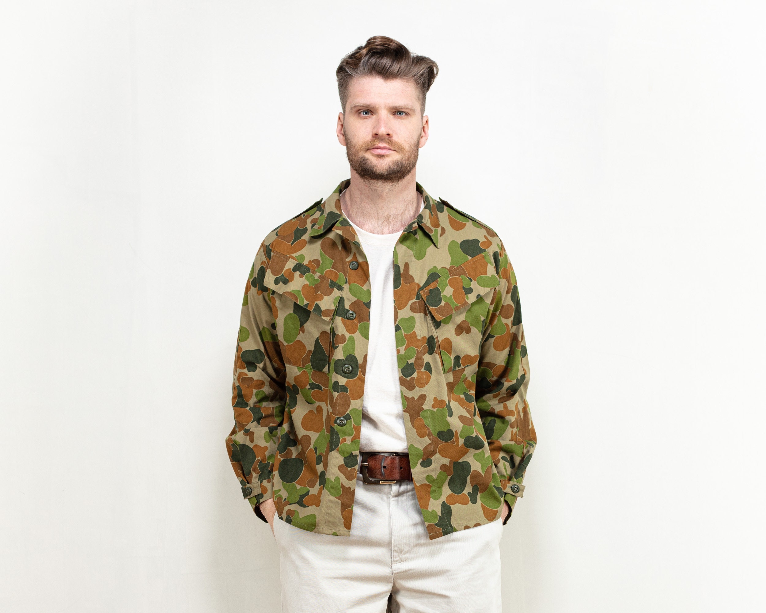 Australian Camo Shirt camouflage army military men camouflage shirt