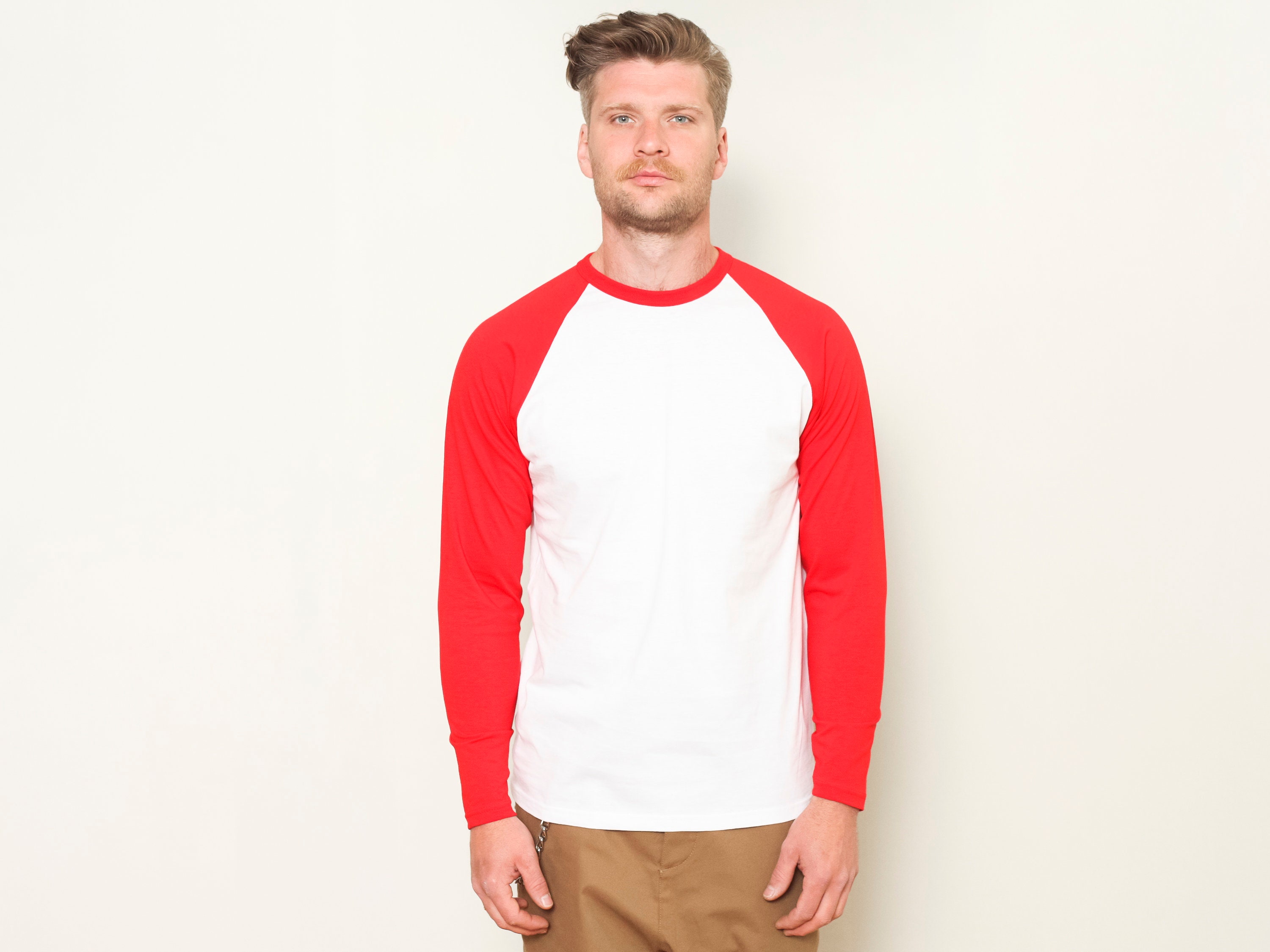shirt Raglan Basic Vintage 00s Tshirt 