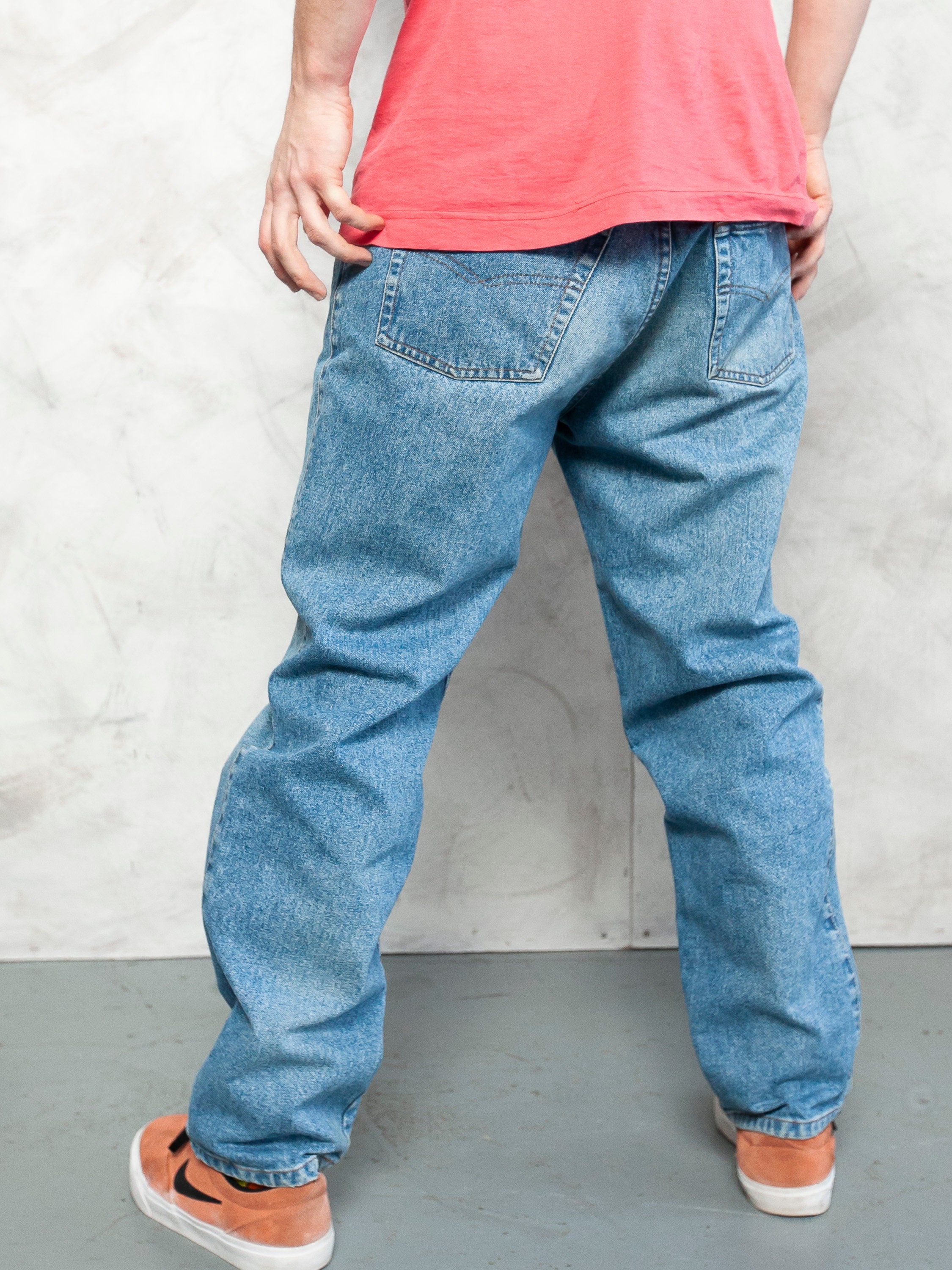 Baggy Denim Hose Jack&jones Jeans Vintage 90er Jahre lose Fit Etsy