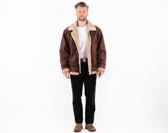 90s Vintage Suede Sherpa Trucker Jacket - Men's Size XL