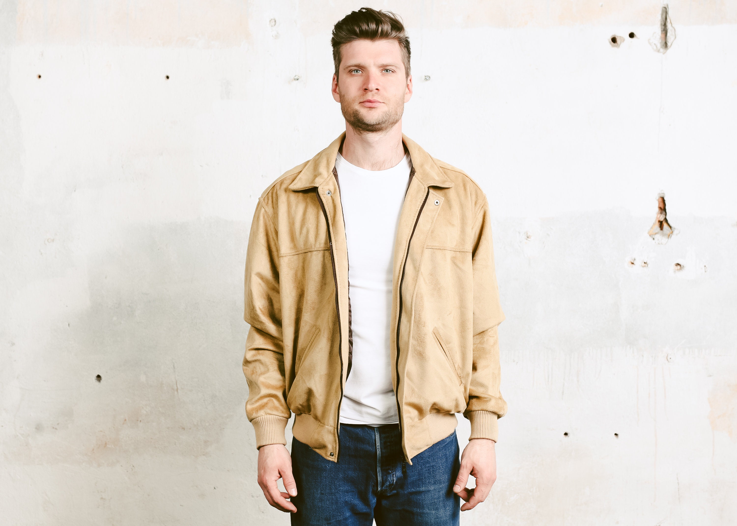 lightweight suede jacket mens