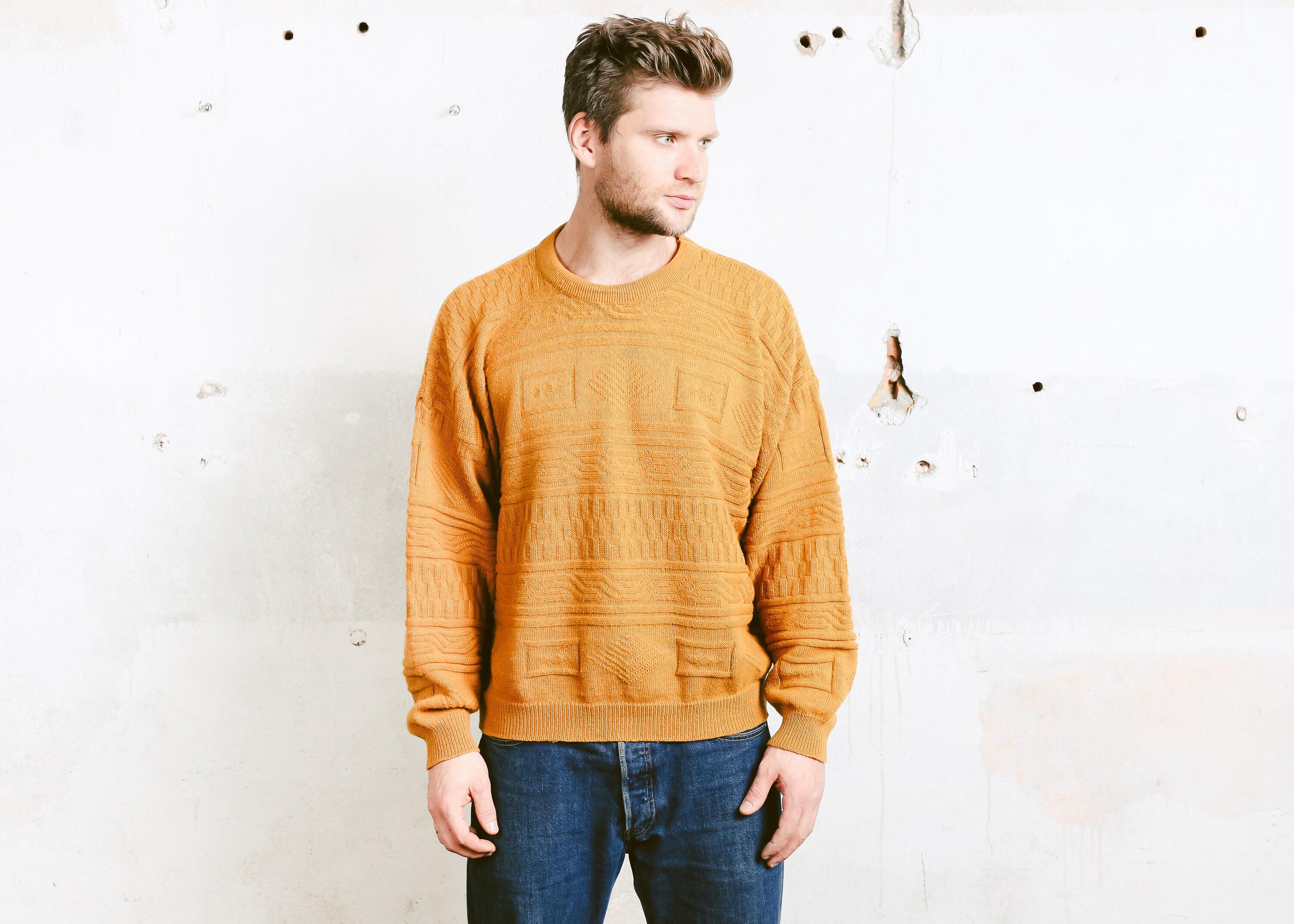 vintage mens crew neck sweatshirts