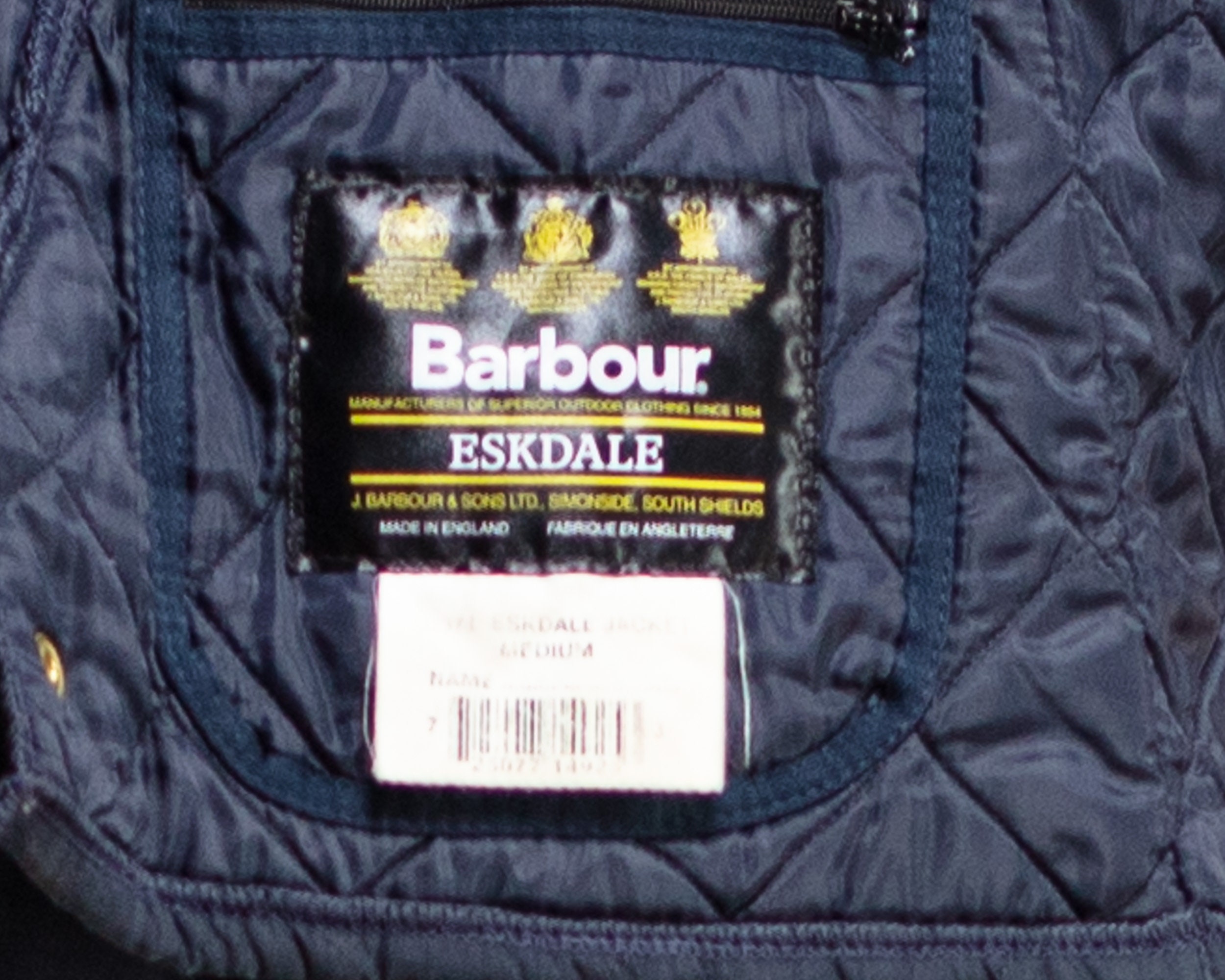 Barbour Jacket Men eskdale vintage 00s navy jacket diamond quilted