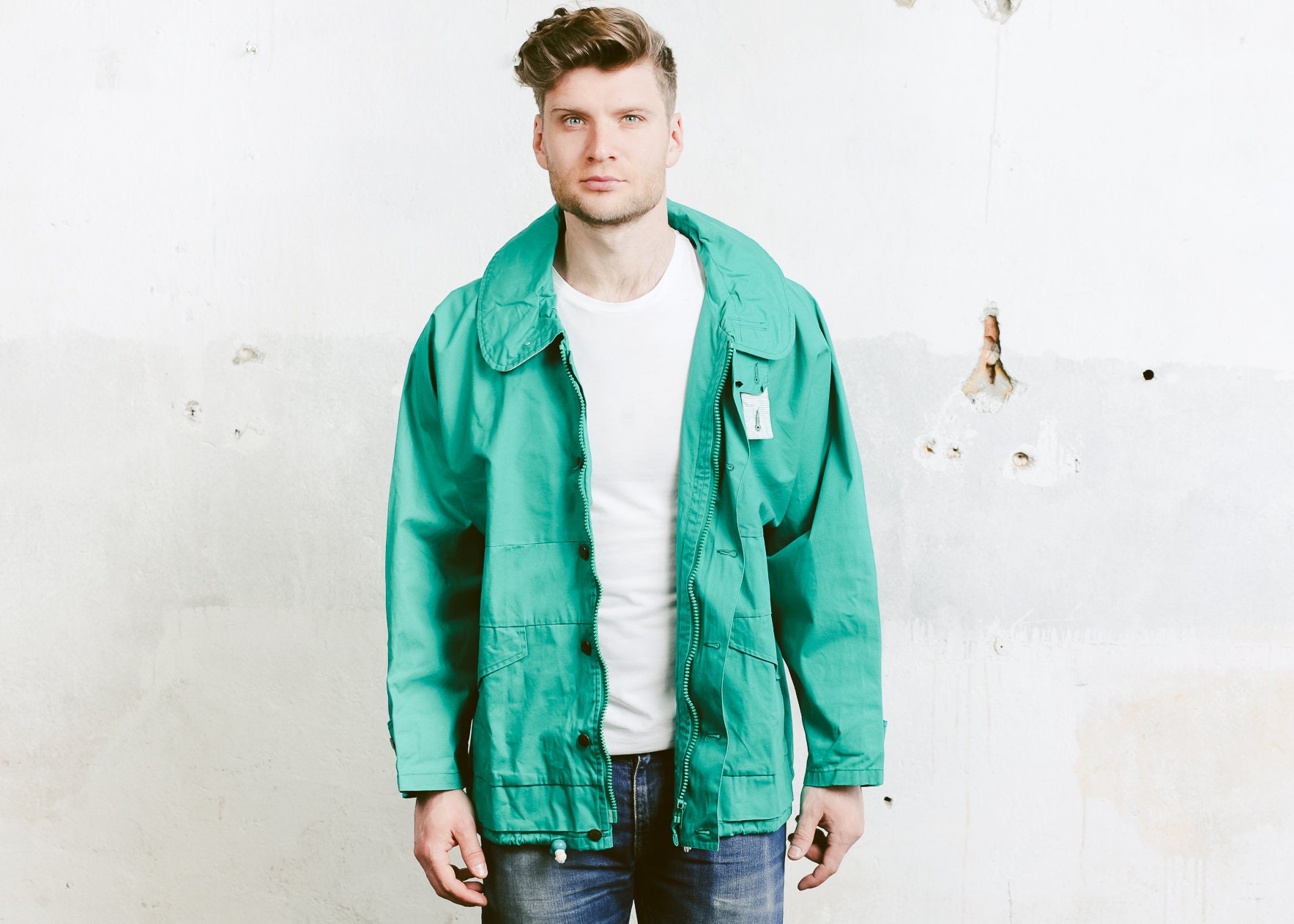 vintage shell jacket mens