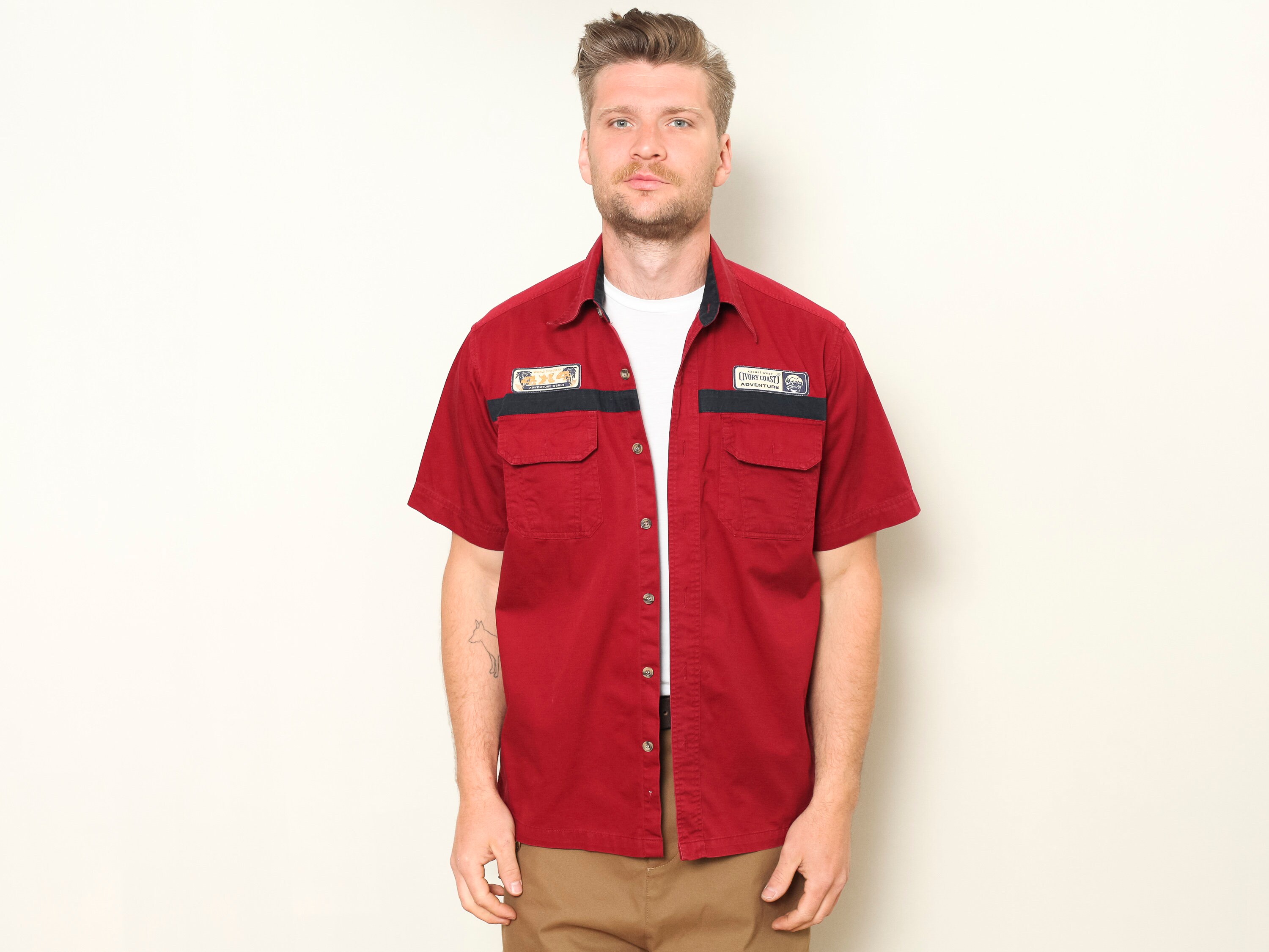 Work Shirt Casual Chore Shirt Men 