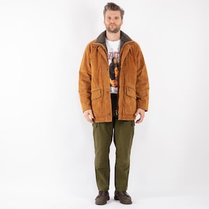 90s Men Suede Coat, Size M/L Coat, Vintage Coat, Western Cowboy Coat,  Barn Coat, Mens Clothing, Trapper Apparel, Coats And Jackets
