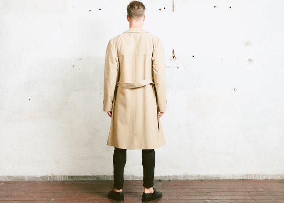 Brown Vintage Trench Coat . Mens Detective Coat 70s Coat Film Noir Topcoat Vintage 1970s Long Duster Jacket Outerwear . size Extra Large XL Brown Vintage Trench Coat . Mens Detective Coat 70s Coat Film Noir Topcoat Vintage 1970s Long Duster Jacket Outerwear . size Extra Large XL