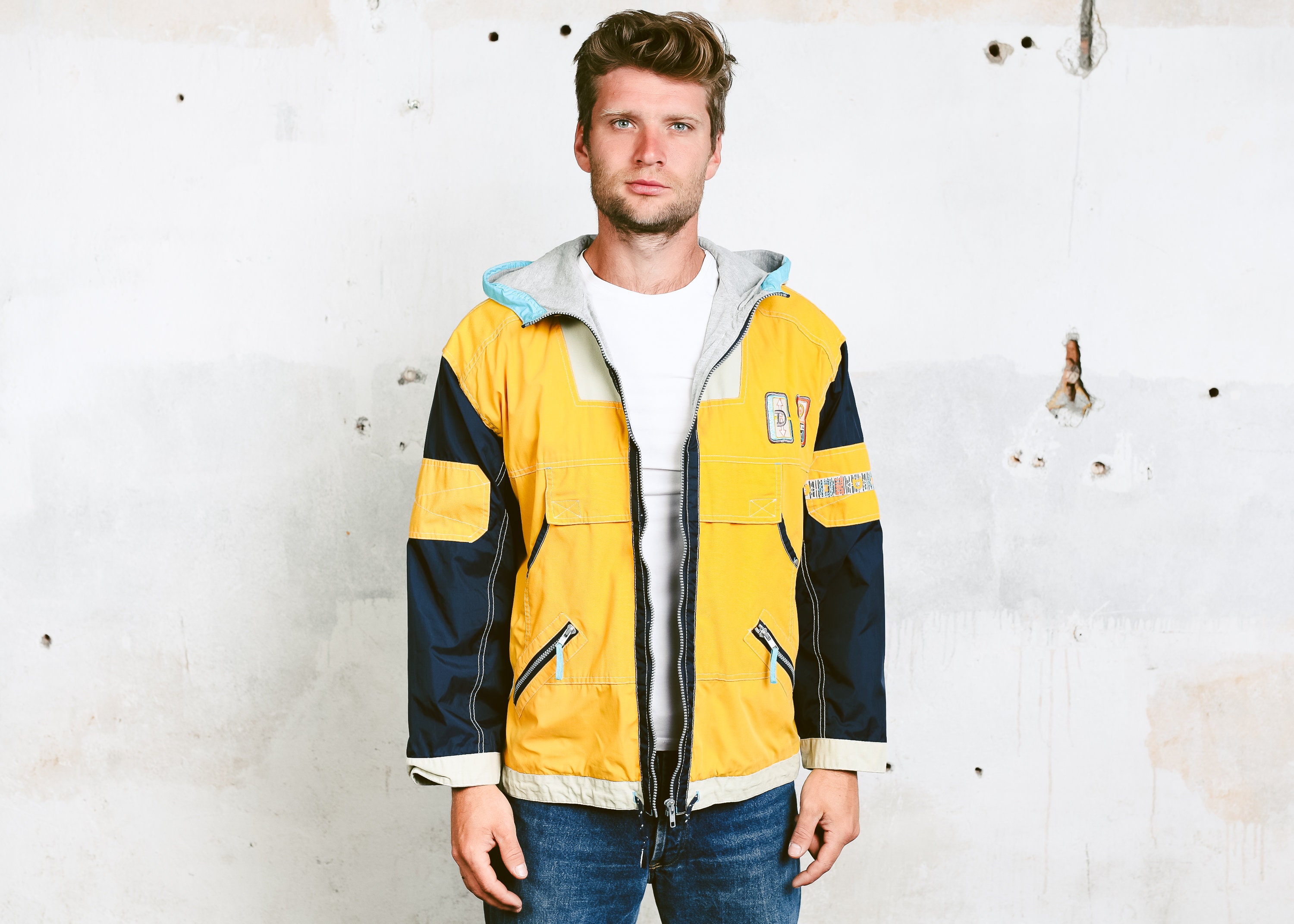 yellow sailing jacket