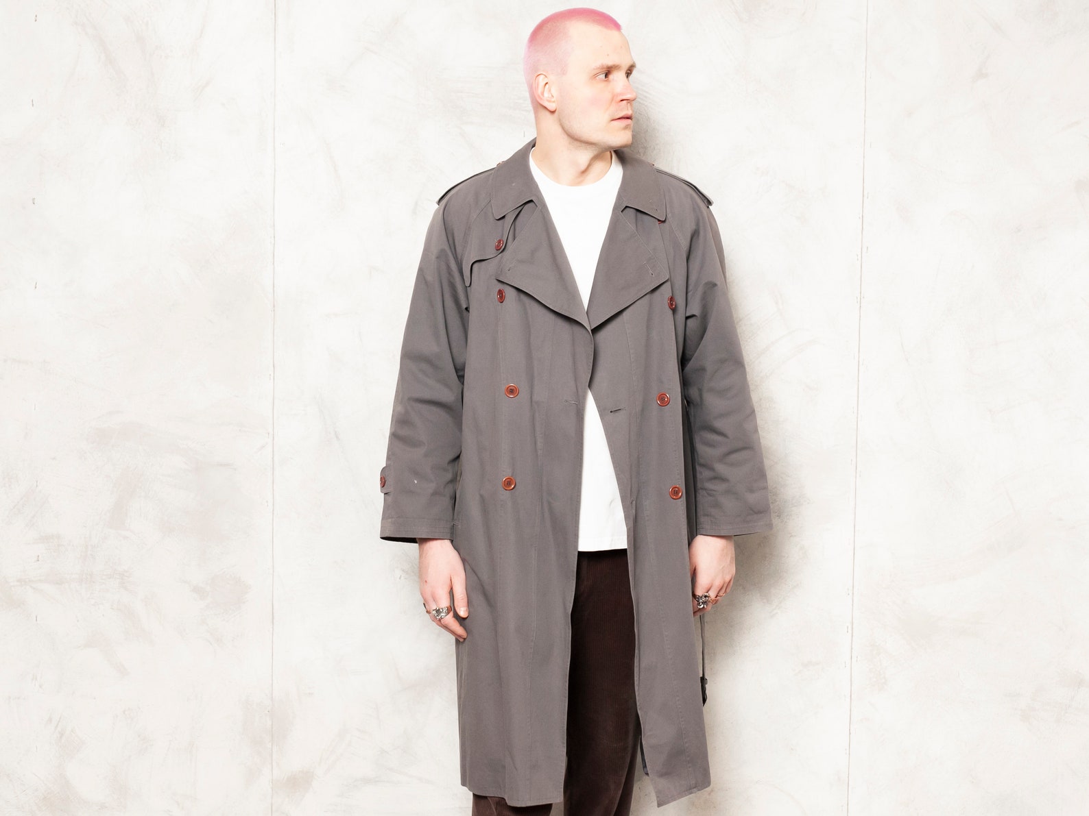 Trench coat men boss Clearance
