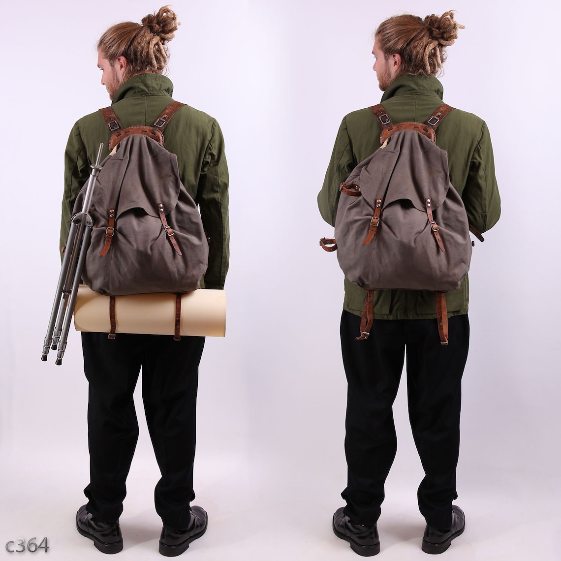 1930s Backpack . Canvas Rucksack . External Frame Backpack . Etsy