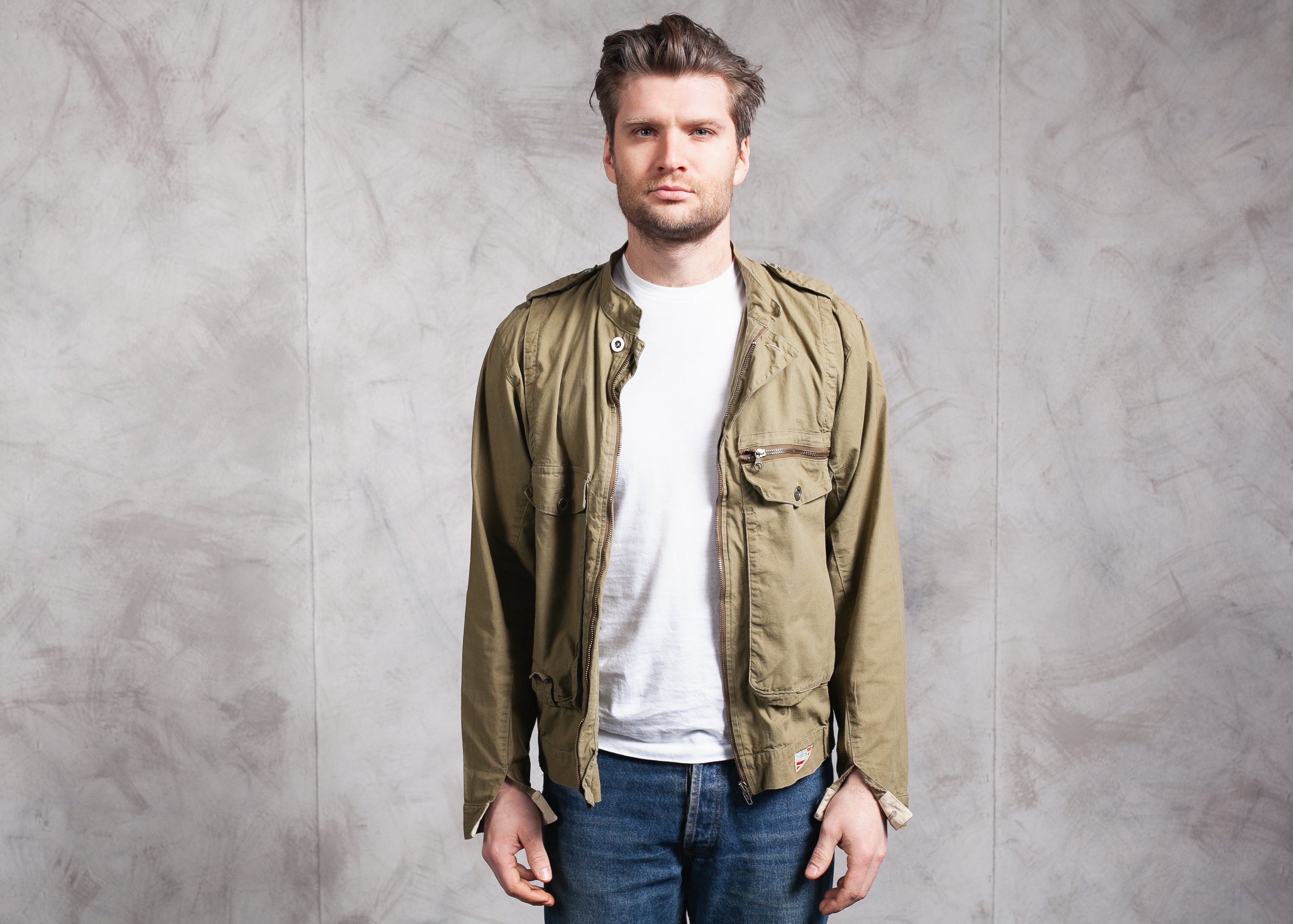 khaki spring jacket