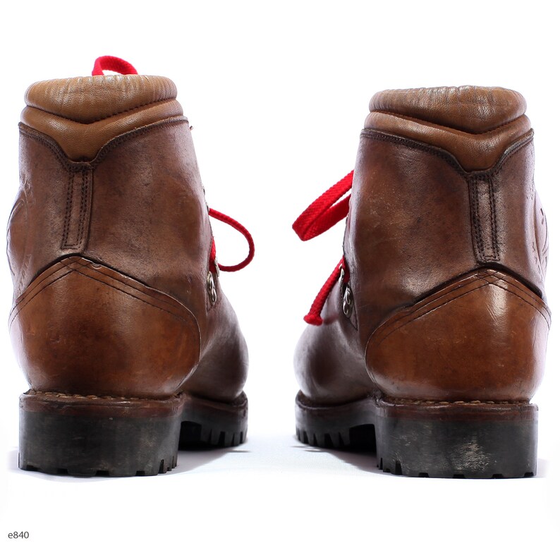 Leather HIKING Boots . Vintage 90s Austrian Alpine Survivor Etsy