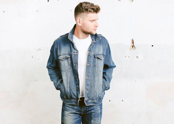 faded denim trucker jacket