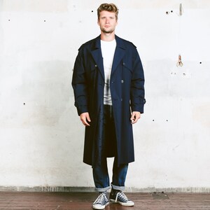 navy blue duster jacket