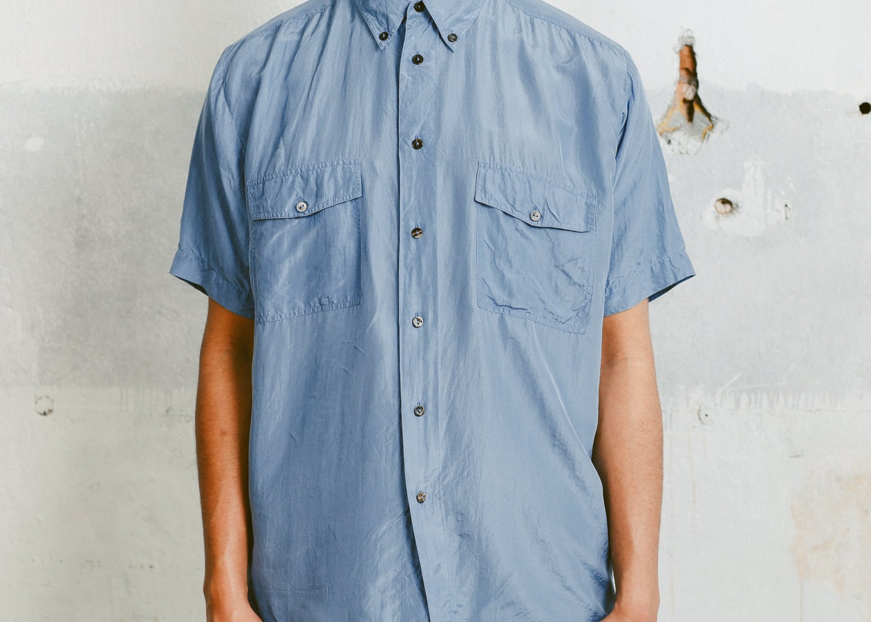 silk oxford shirt