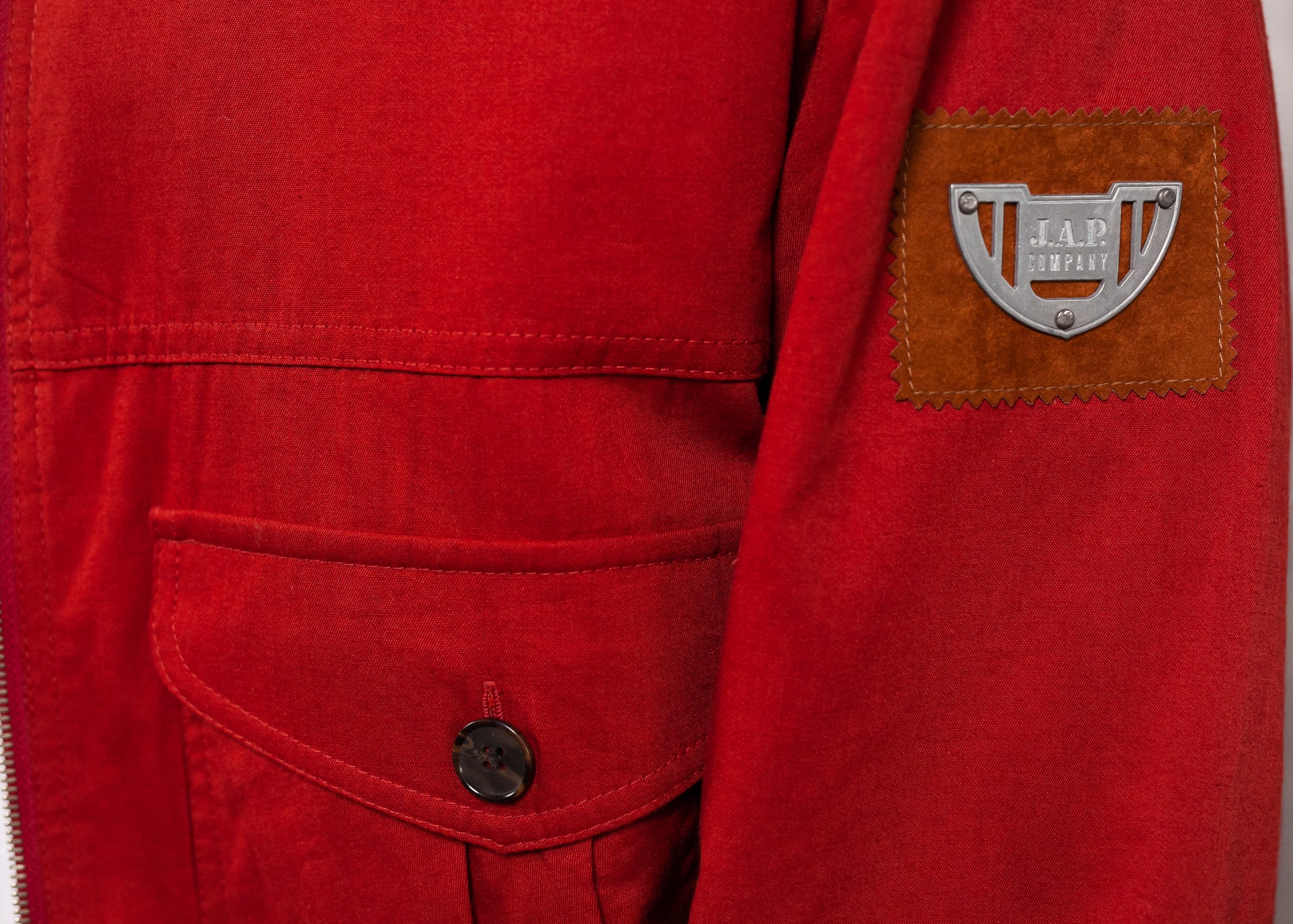 Red Spring Jacket . Vintage 90s Windbreaker Jacket Lightweight Cotton ...