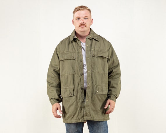 Vintage Insulated Military Jacket 80's 