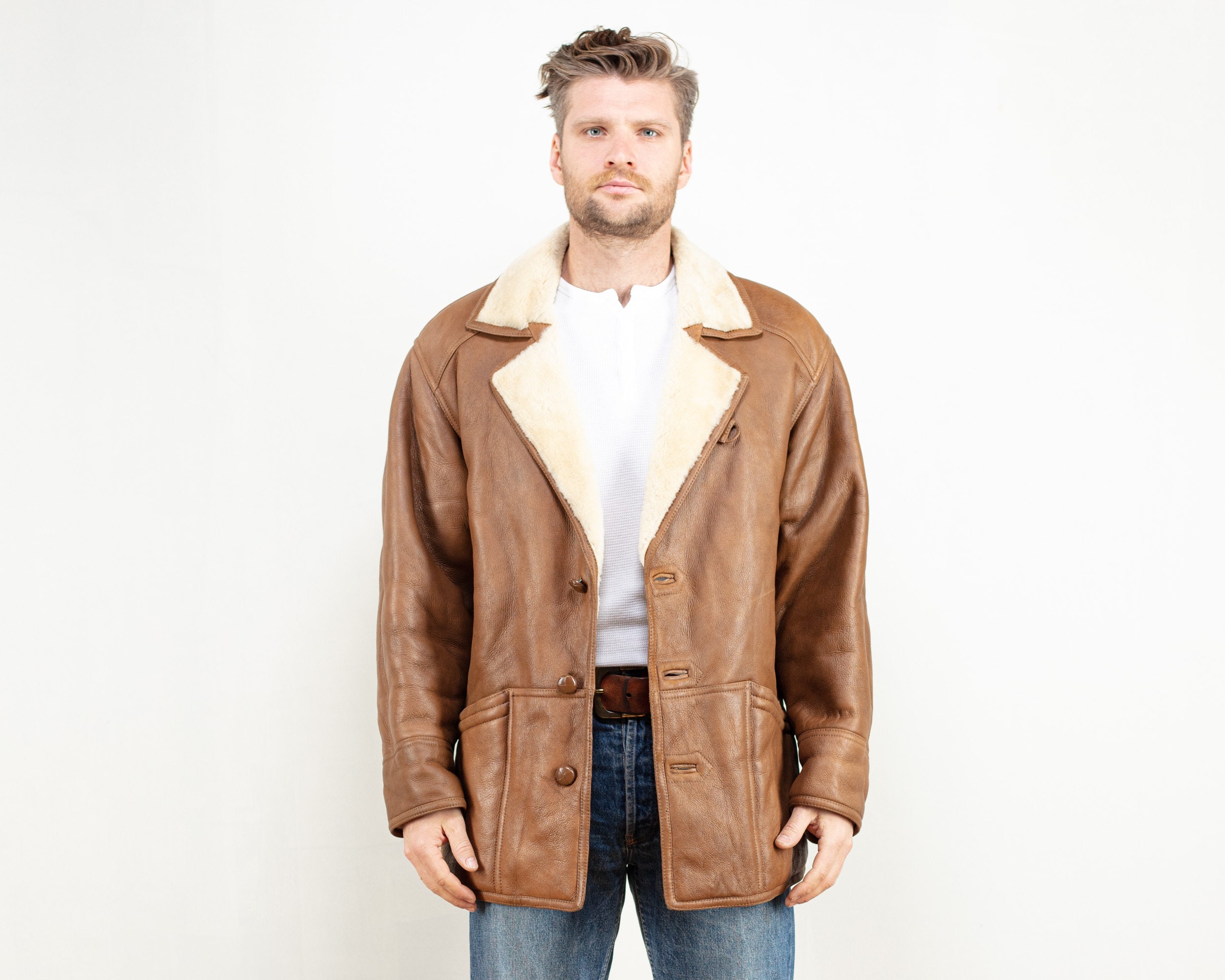 western shearling coat