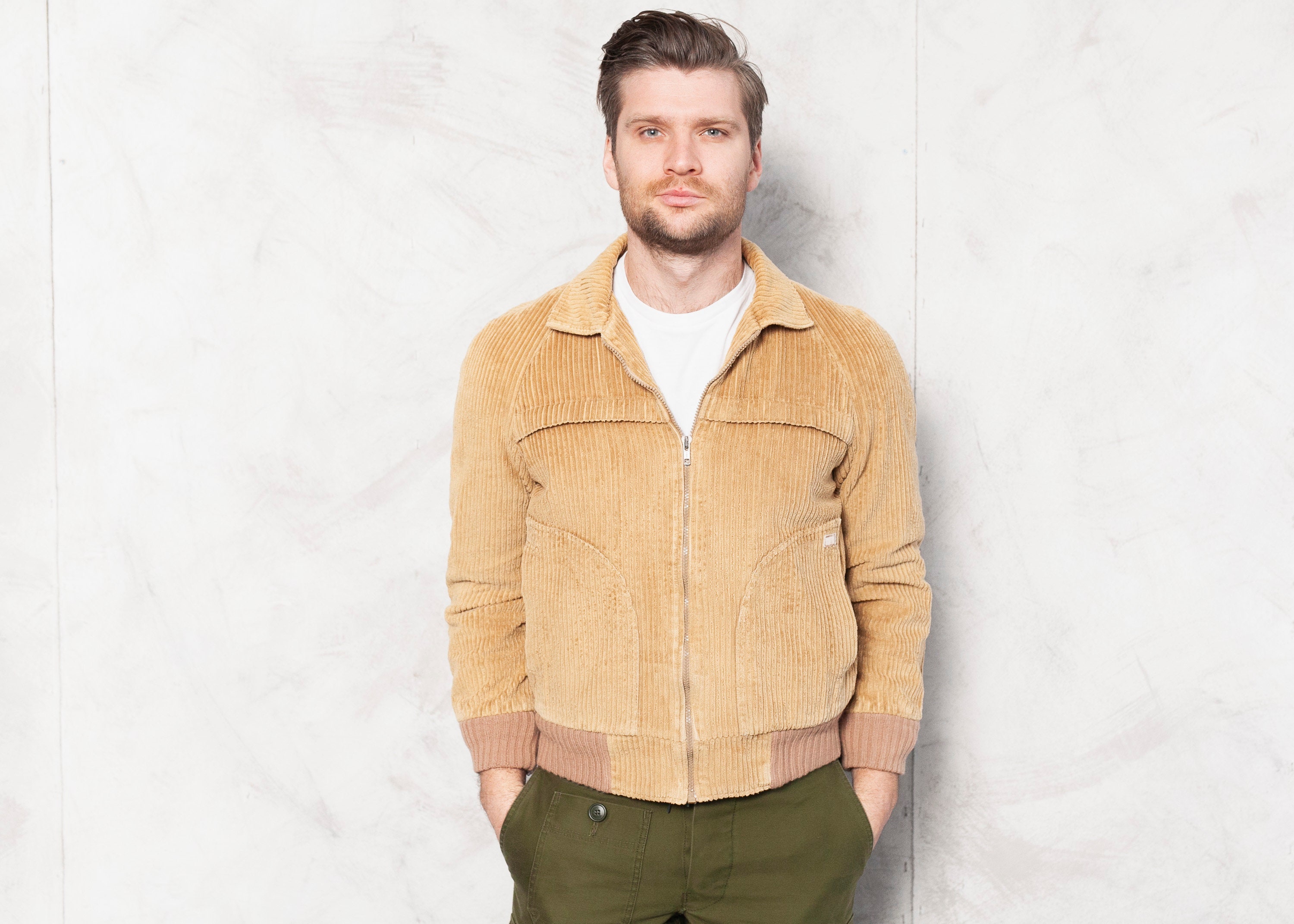 70s Corduroy Jacket Men Vintage 1970s 