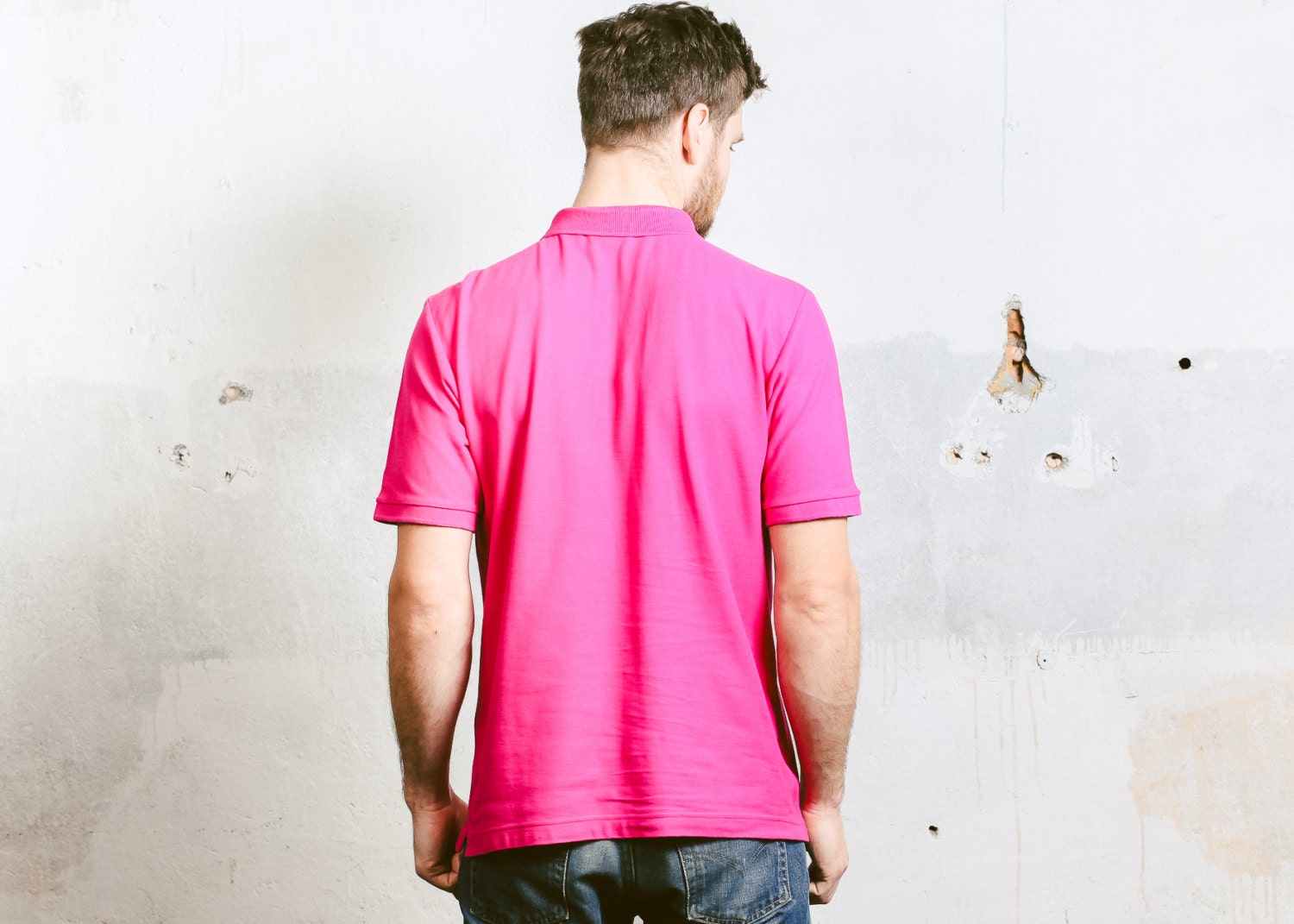 fila polo mens pink