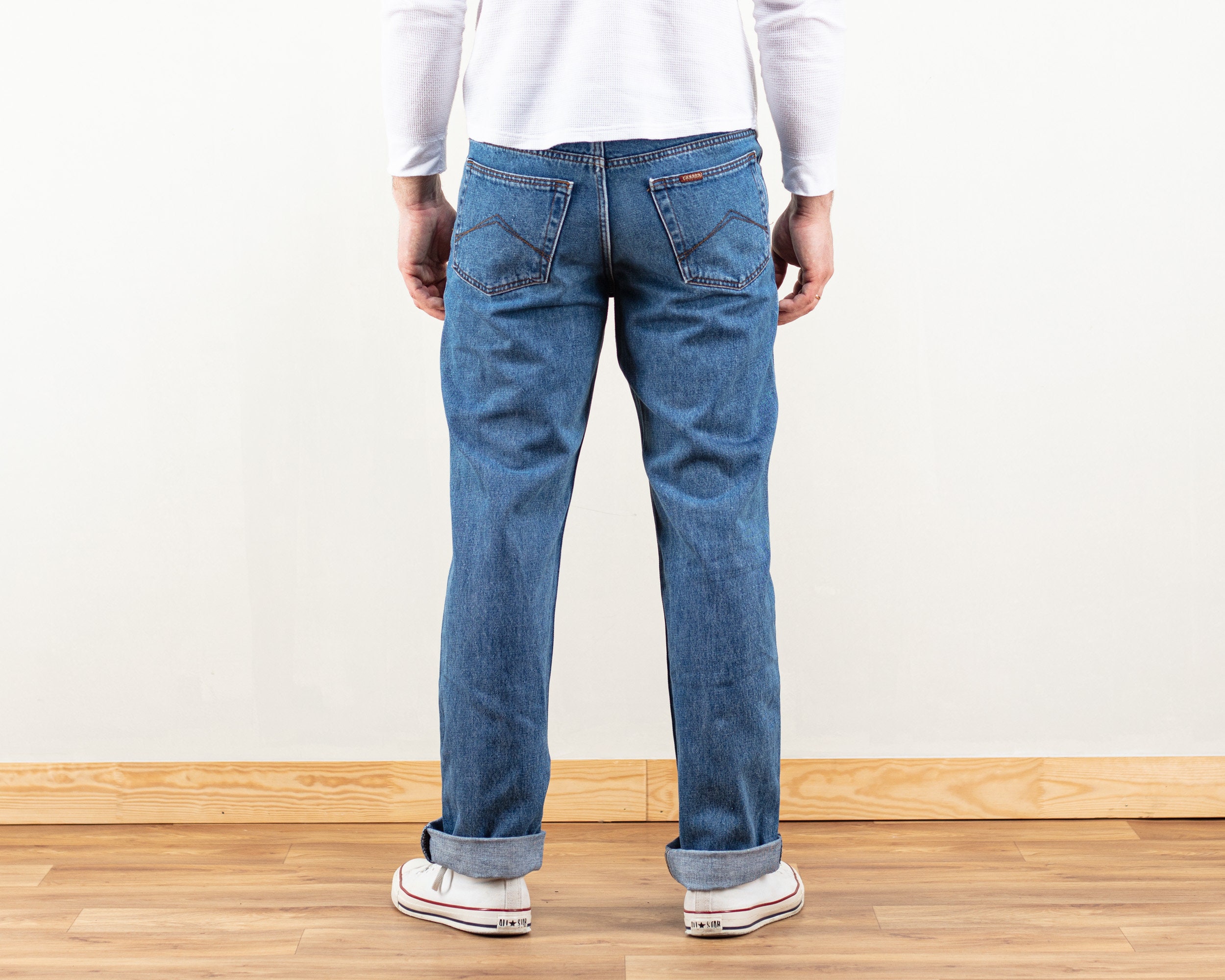 90's Men Jeans Medium Wash Jeans denim 