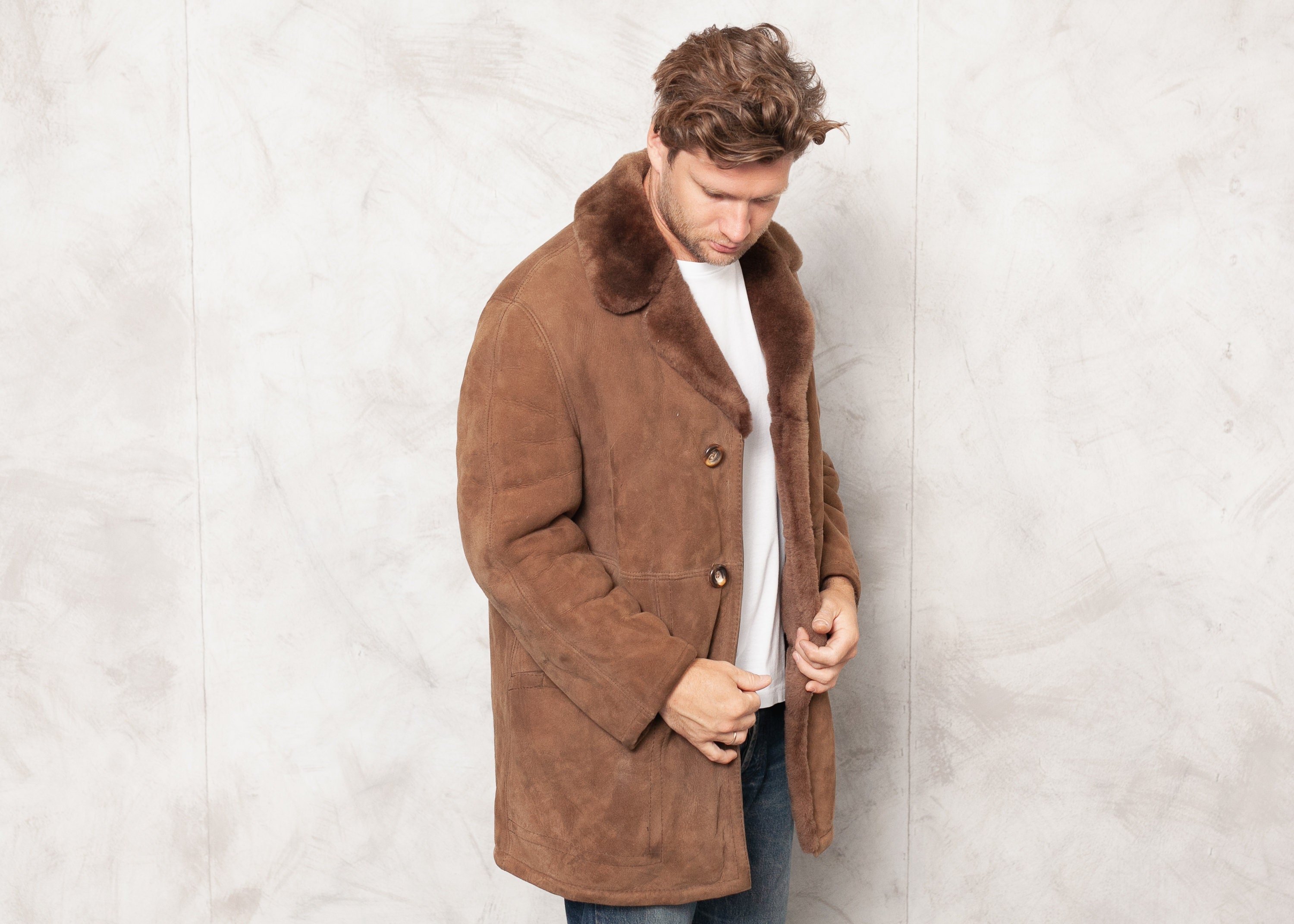 80s sheepskin coat
