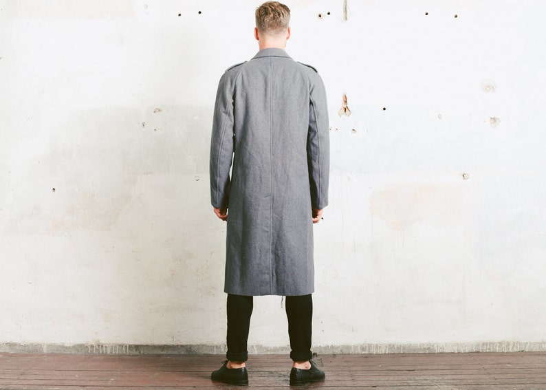 Grey Wool Greatcoat . Vintage Military WOOL Coat 1970s Finnish | Etsy