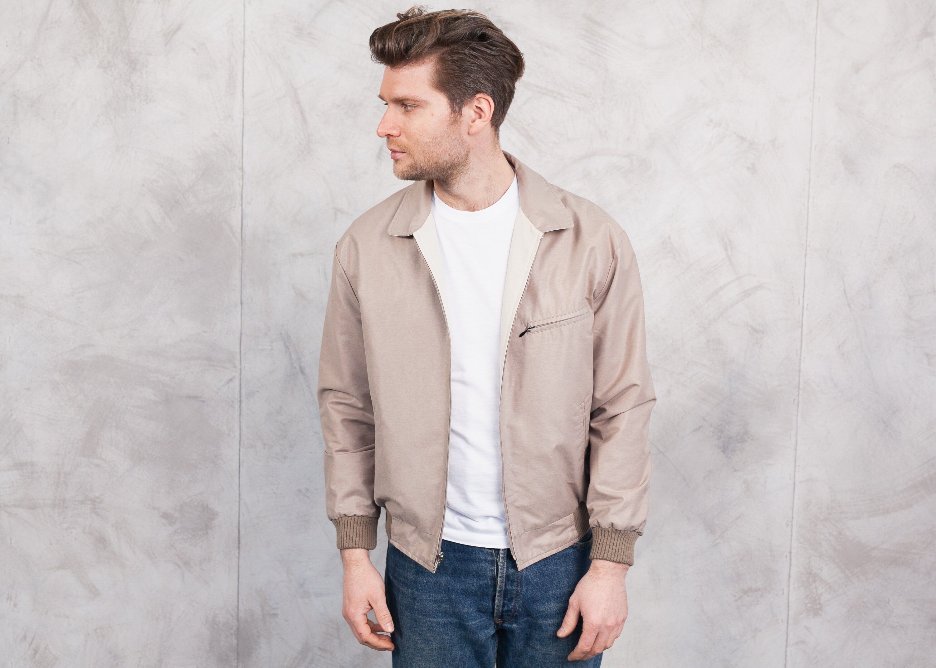 vintage beige jacket