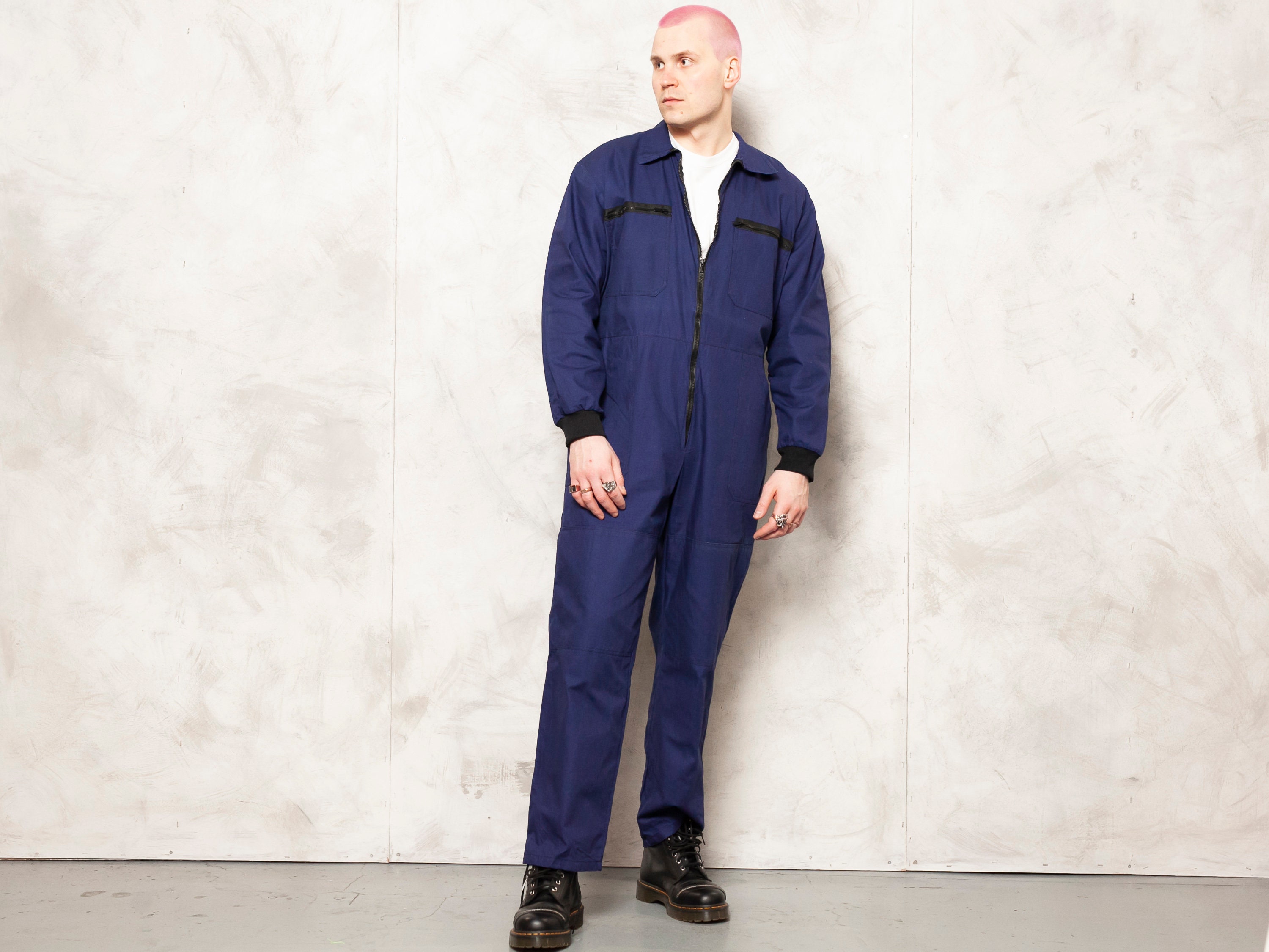 Discover 86+ dark blue jumpsuit mens best - ceg.edu.vn