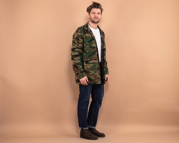 Camouflage Parka Jacket, Size S Military Style Ja… - image 2