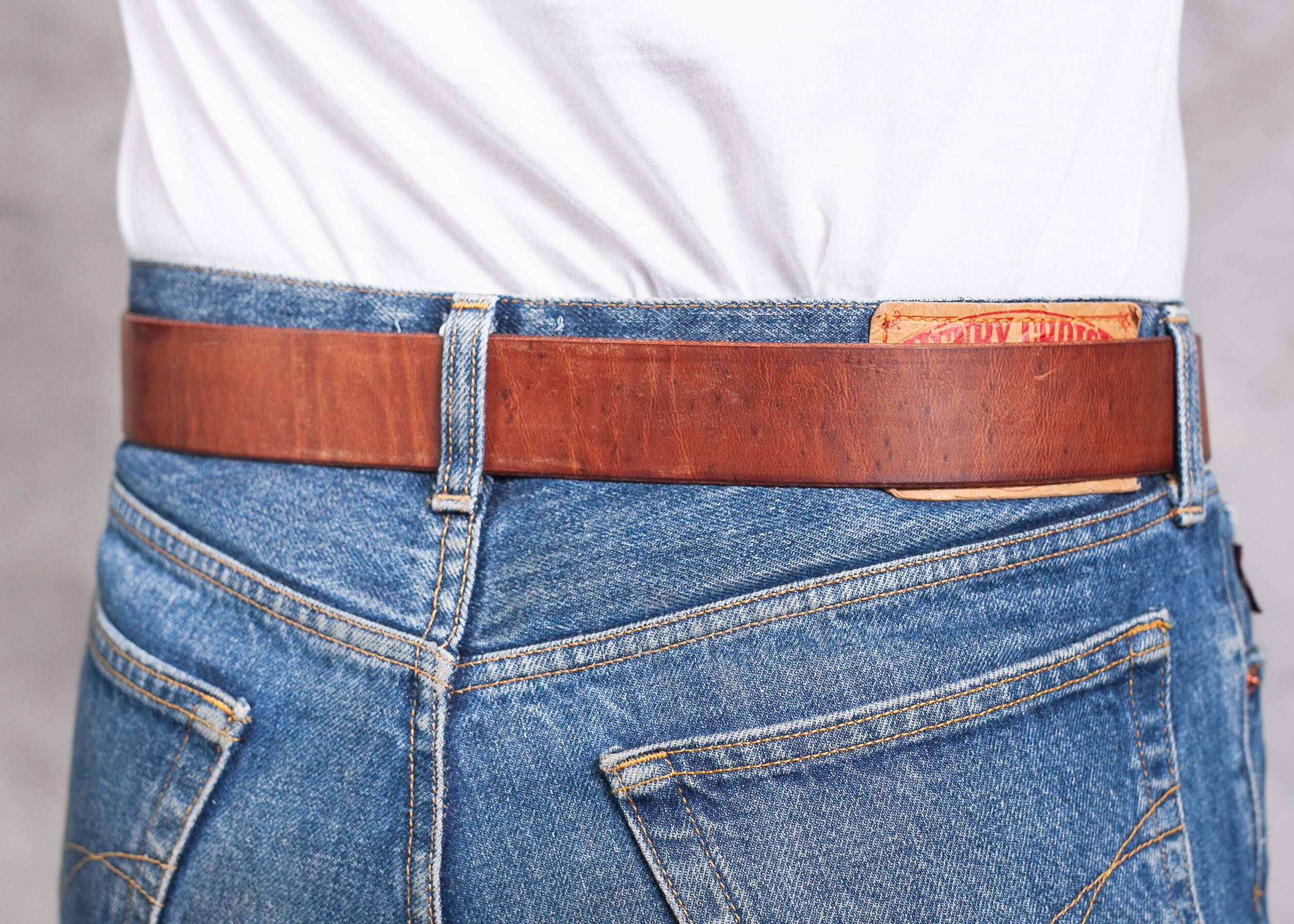 thick brown belt