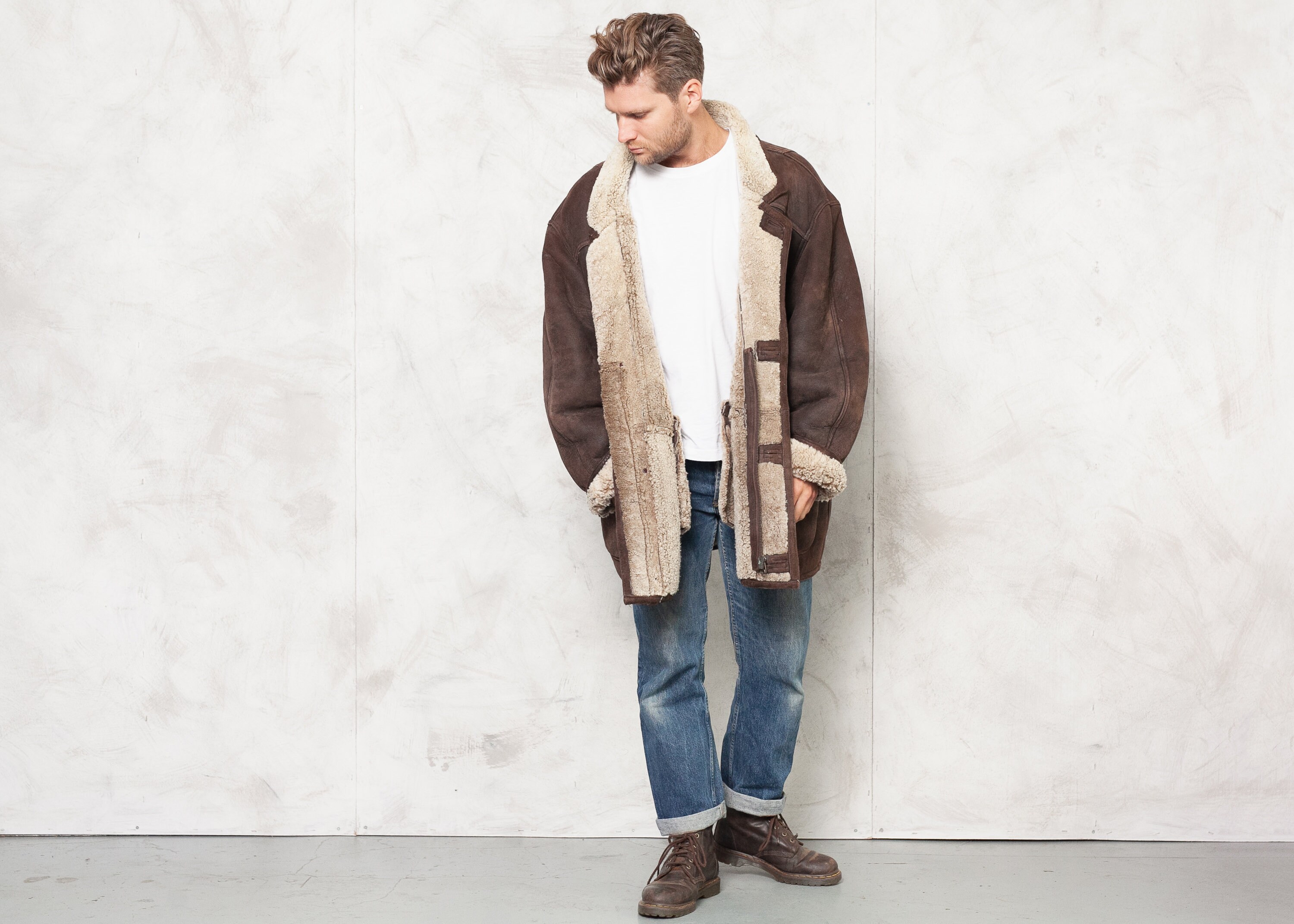 sheepskin coat 1980s