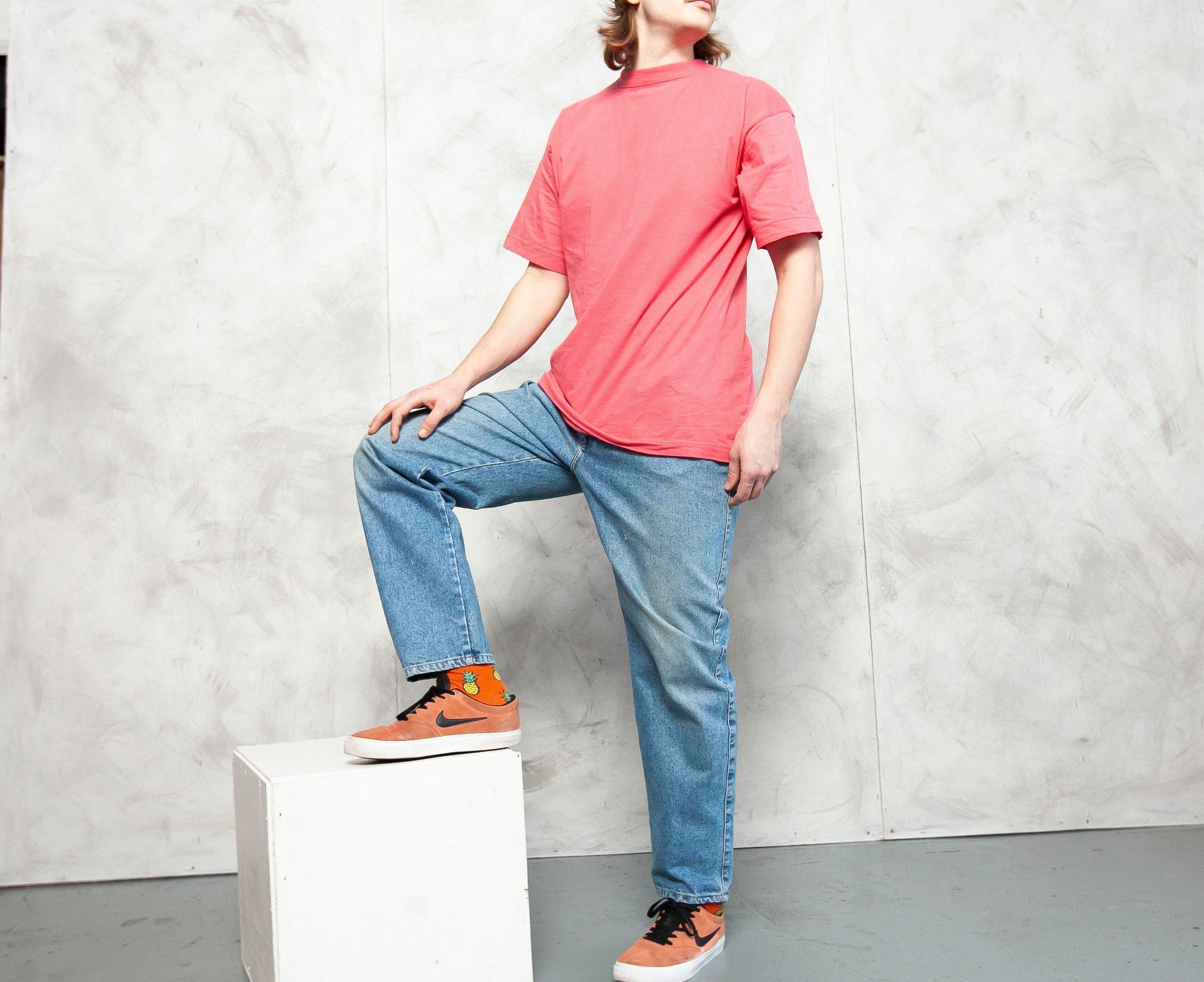 Baggy Denim Pants Jack&jones Jeans Vintage 90s Loose Fit Men