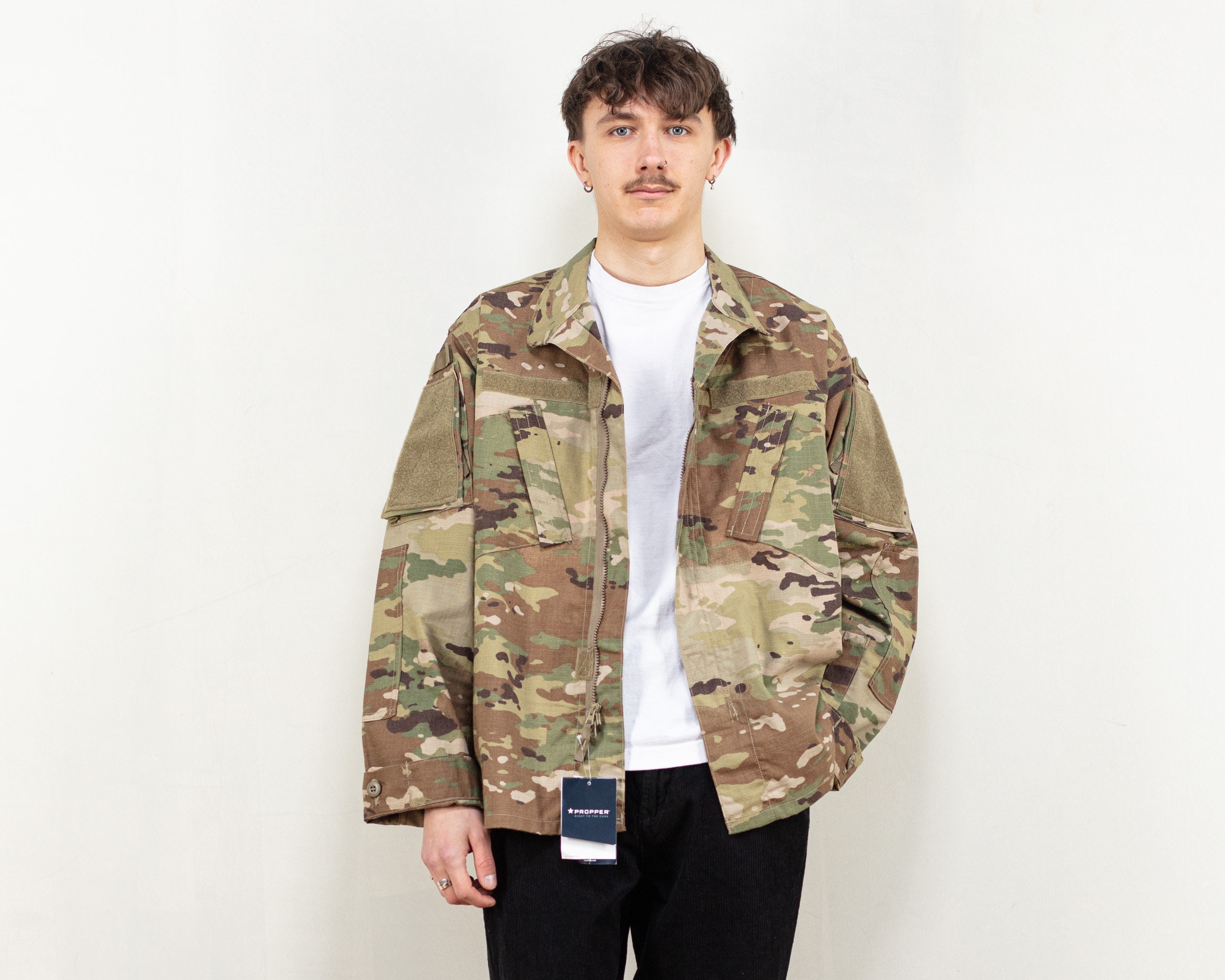 Camouflage Cargo Jacket Size Large L US Army Jacket - Etsy Denmark