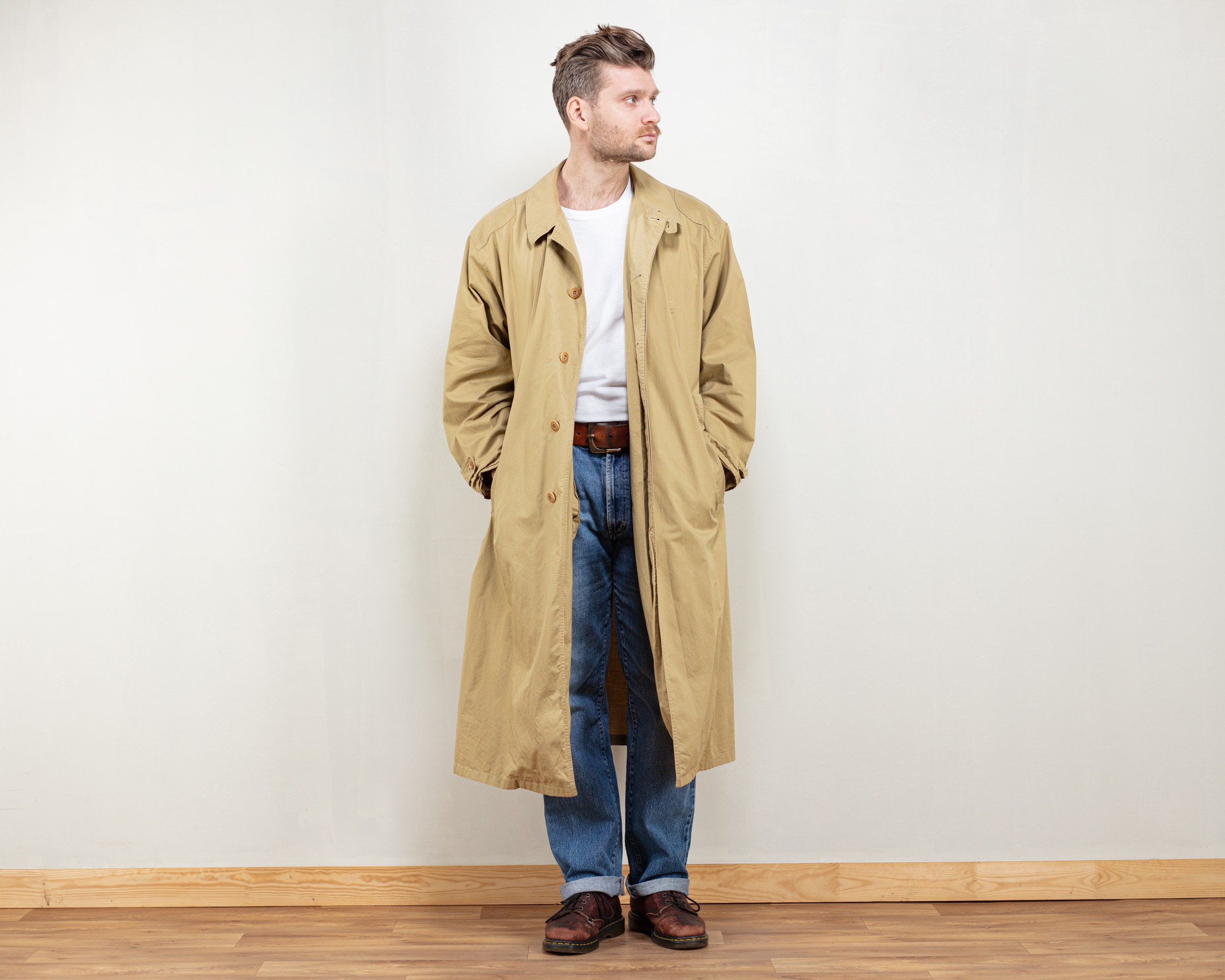 80〜90s VINTAGE allegri　over trenchcoat