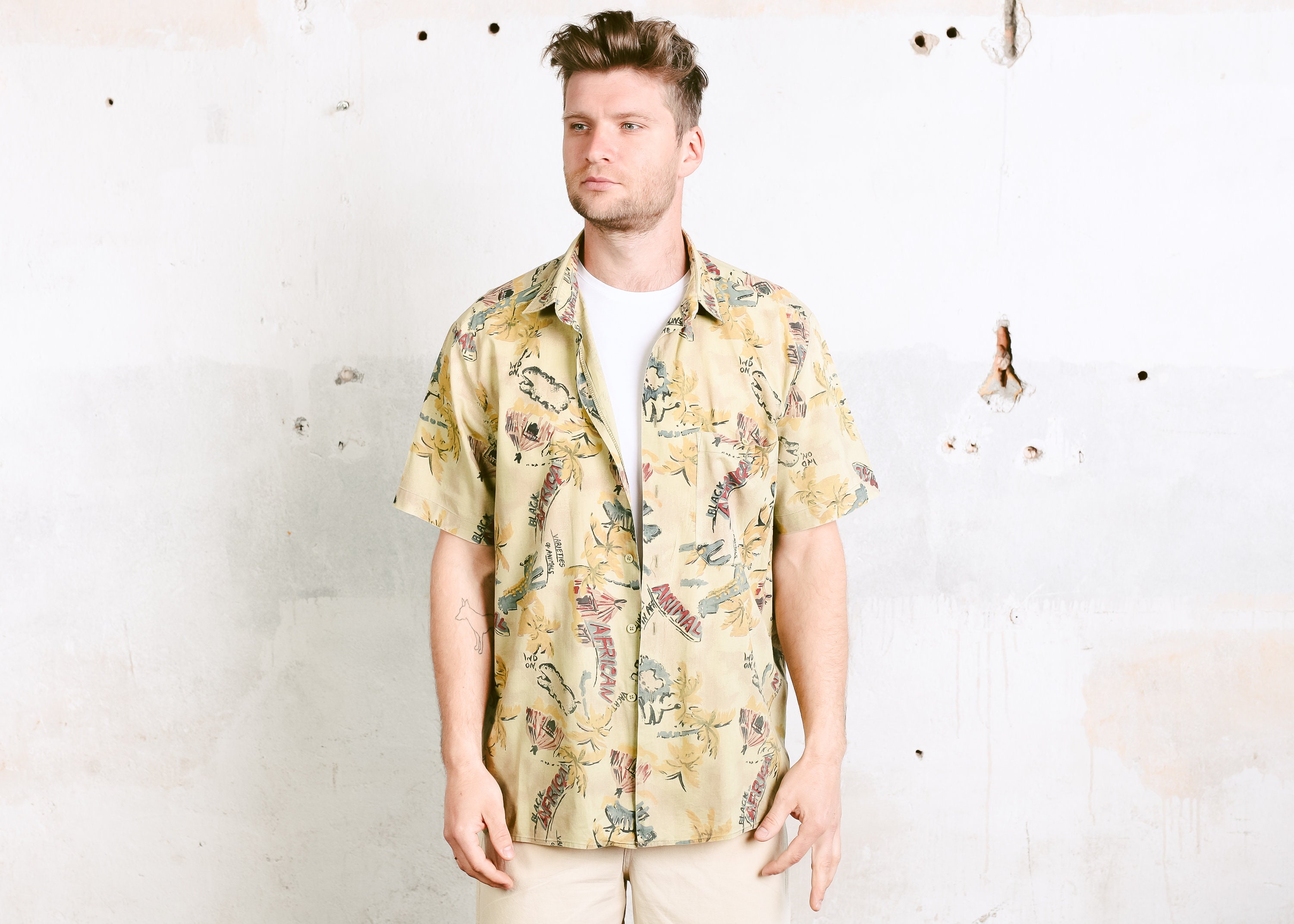 vintage 1990 shirt men's