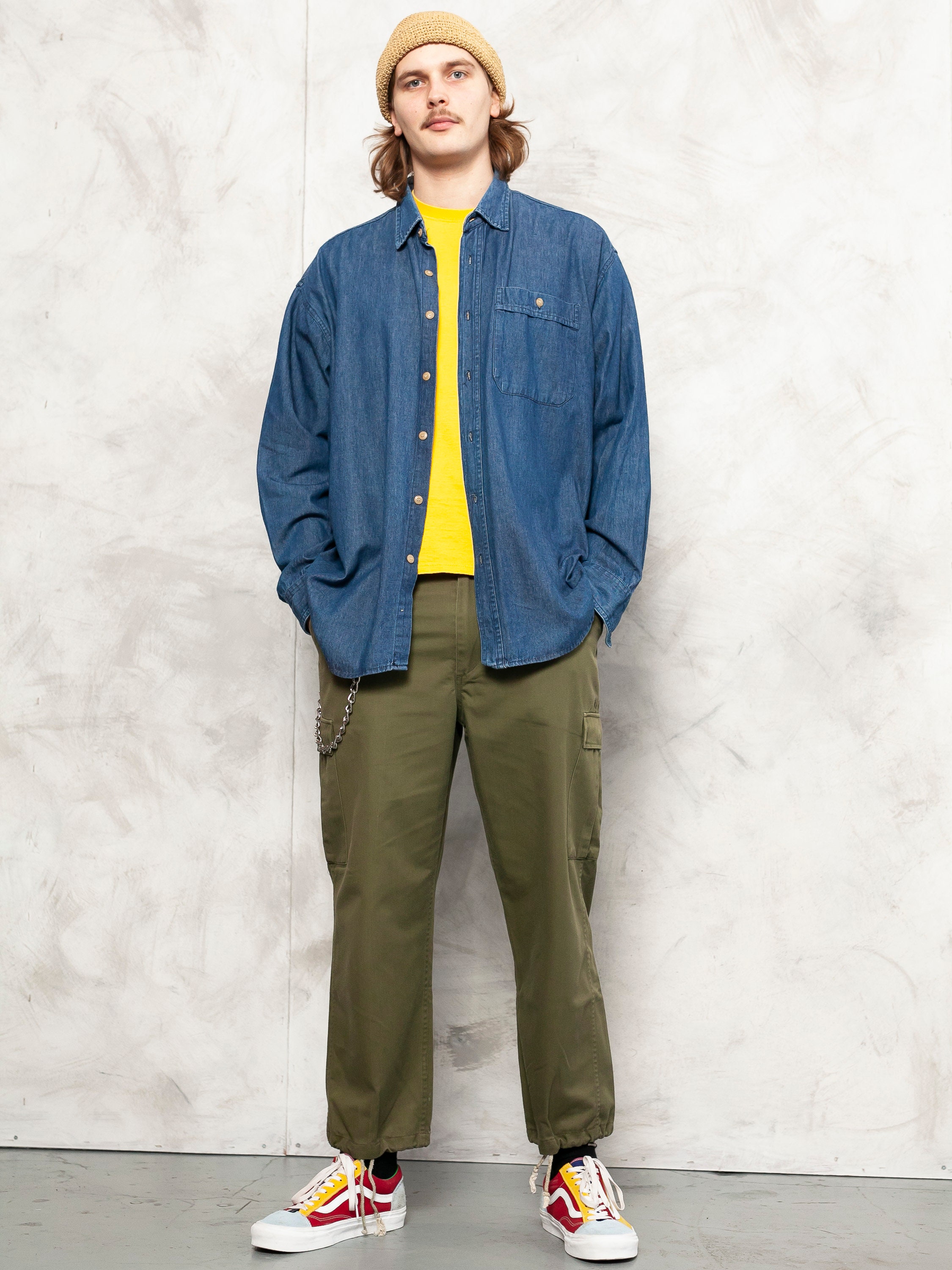long sleeve 80s shirt