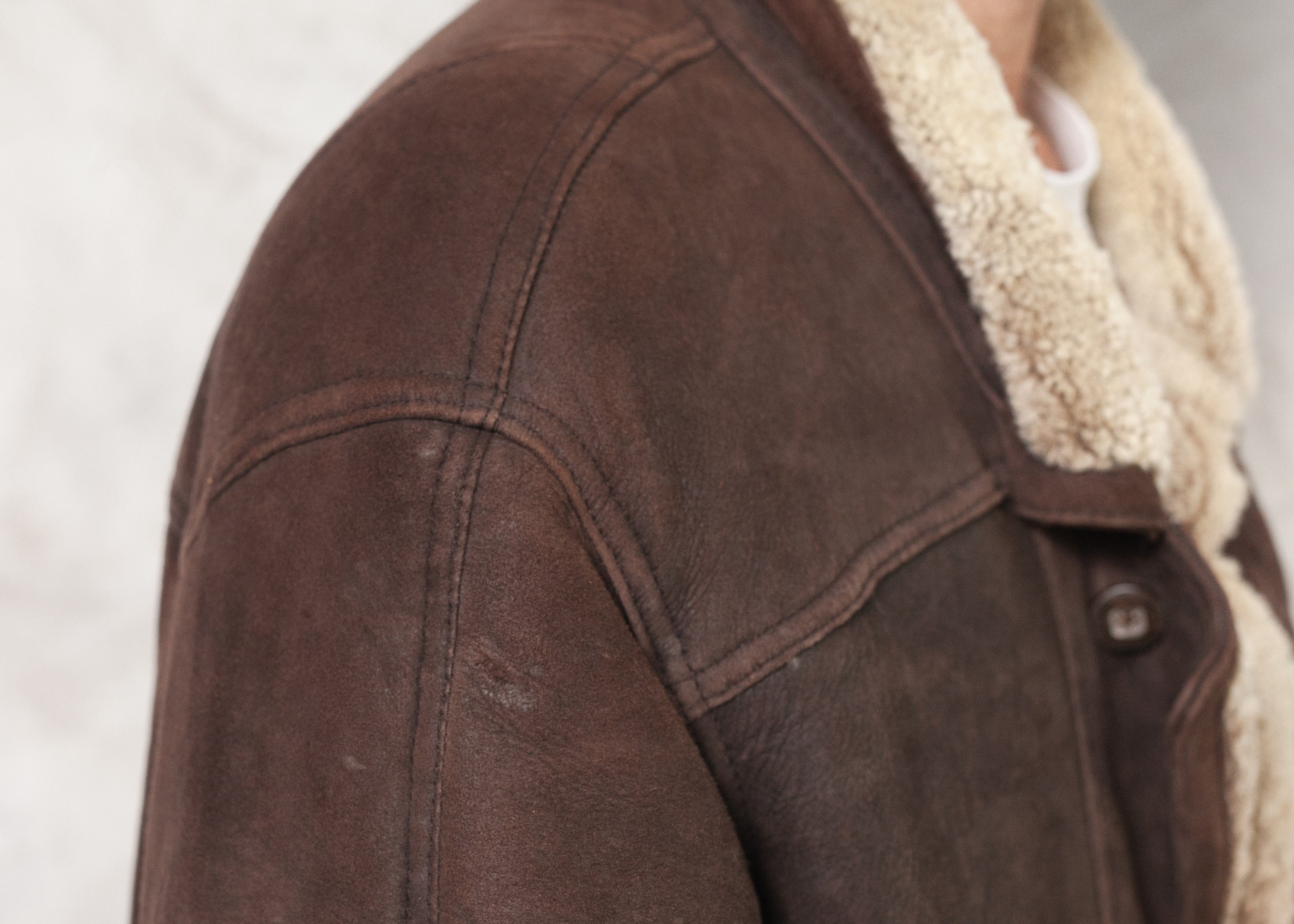 sheepskin coat 1980s