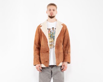 SAWYER of NAPA Sheepskin Shearling Lamb Coat Men's 42 - Etsy