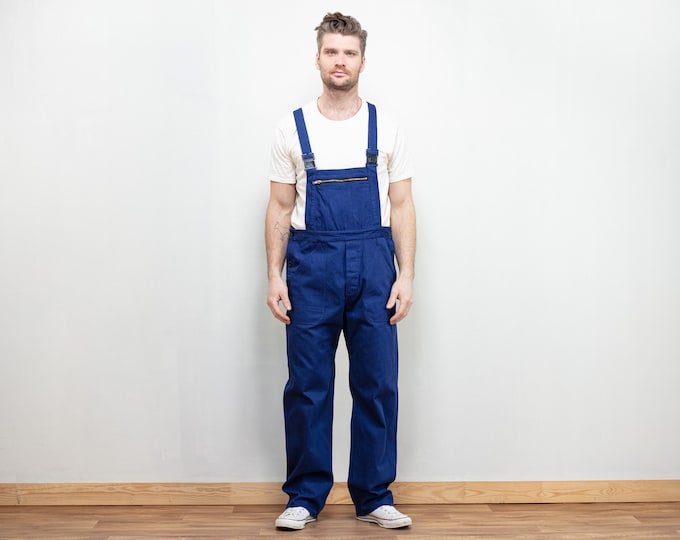 Mens Jumpsuit, Size Medium M, Mechanic Jumpsuit, Mens Clothing, Vintage Workwear, Mens Dungarees, Mechanic Romper, Mens Overall