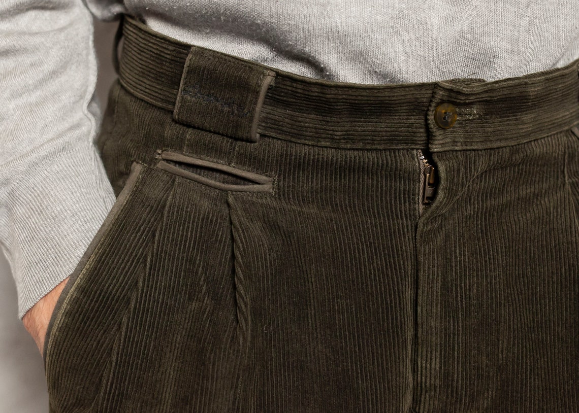 Baggy Corduroy Pants Vintage 90s Dark Brown Cord Pants Cotton | Etsy