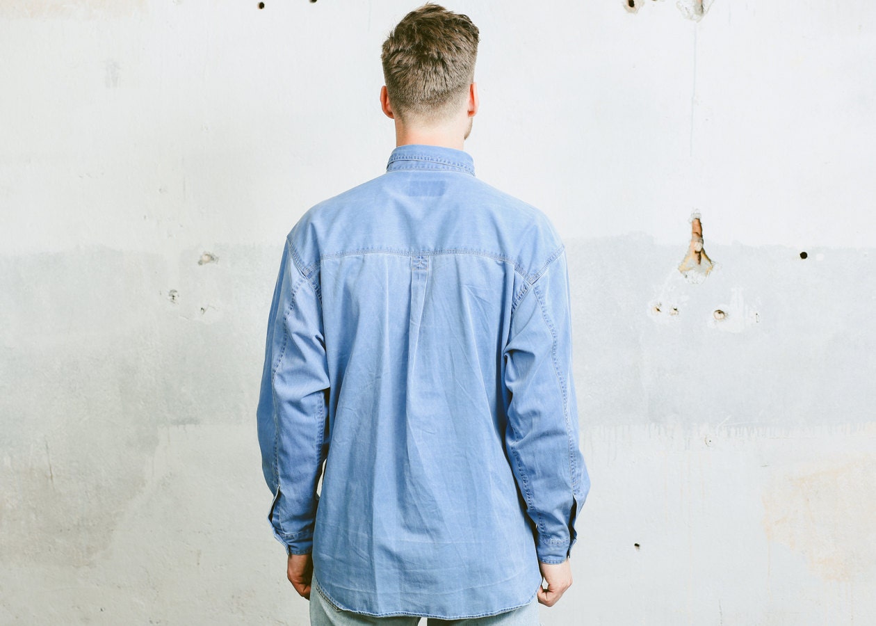 mens vintage denim shirt