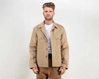 beige work jacket