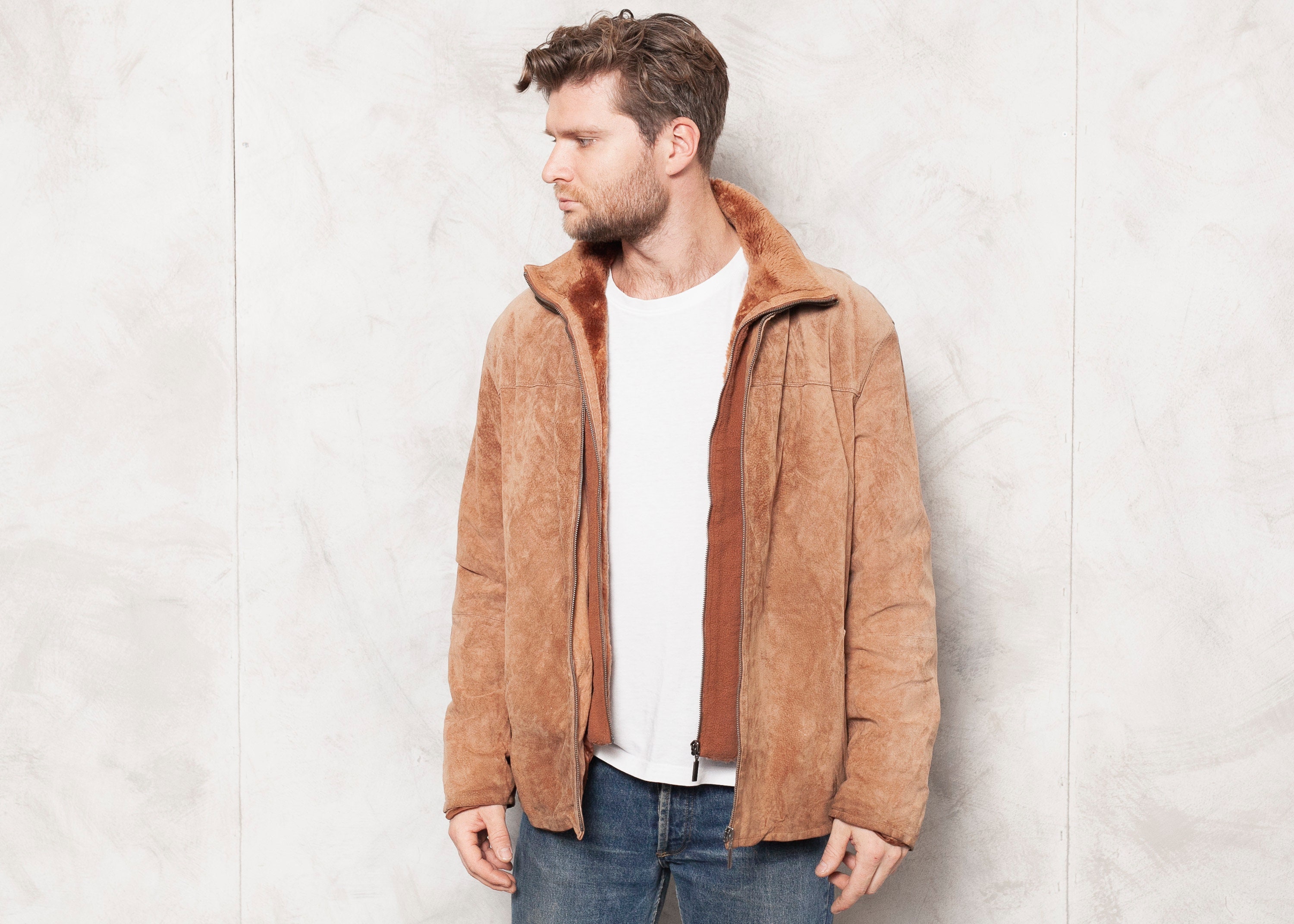 light suede jacket