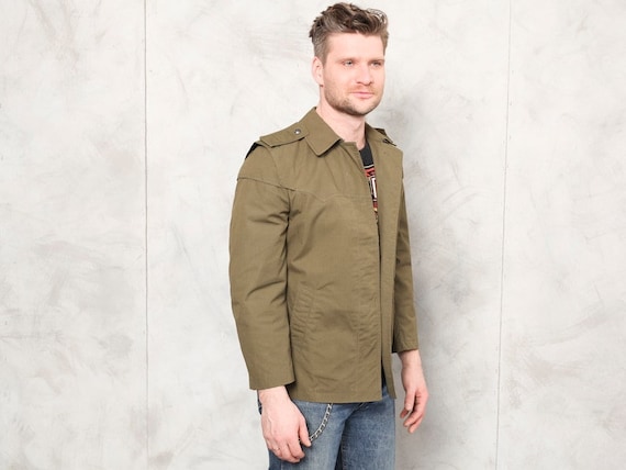 Vintage Army Jacket military surplus green army f… - image 1