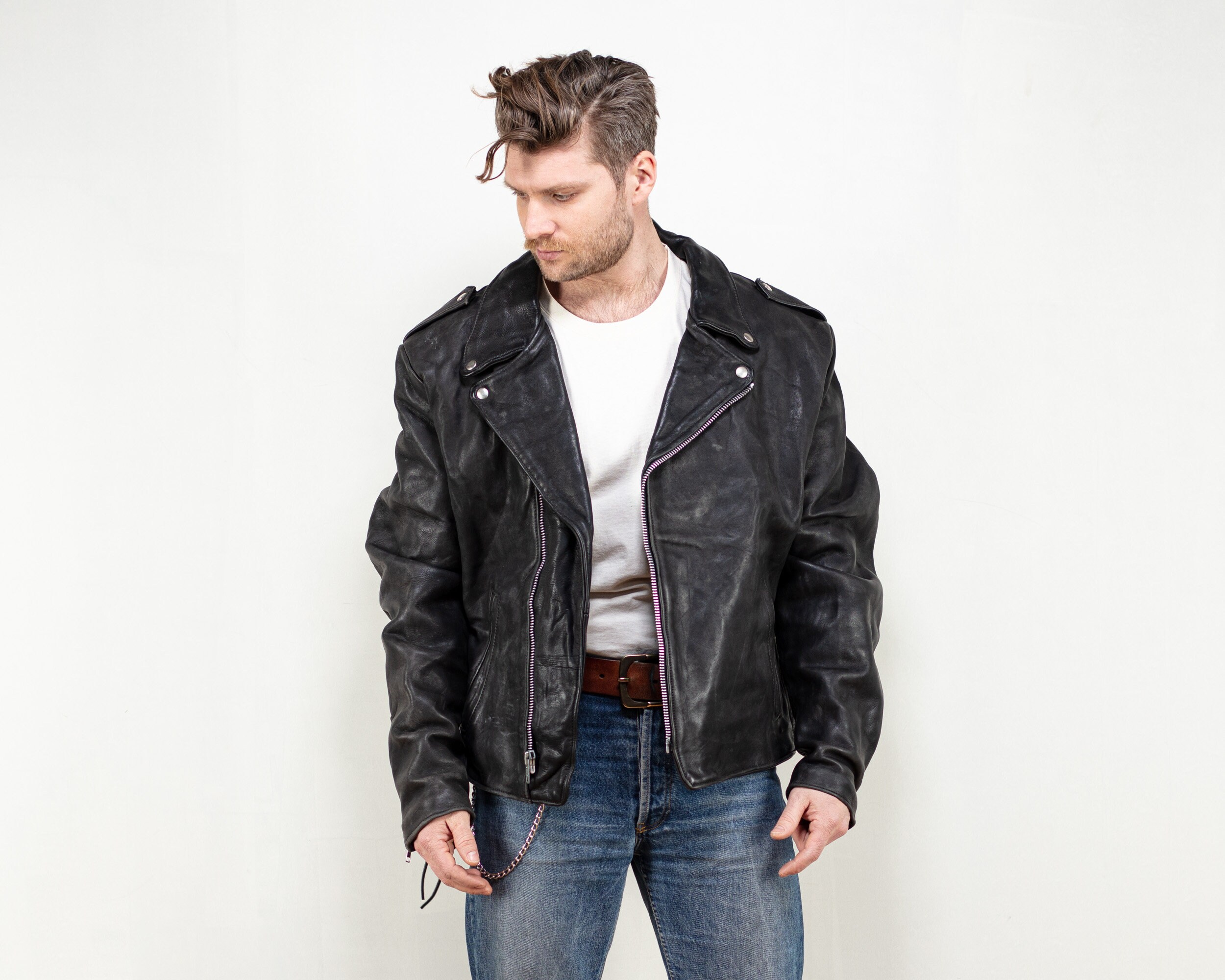 Vintage Natal Leather Biker Jacket 